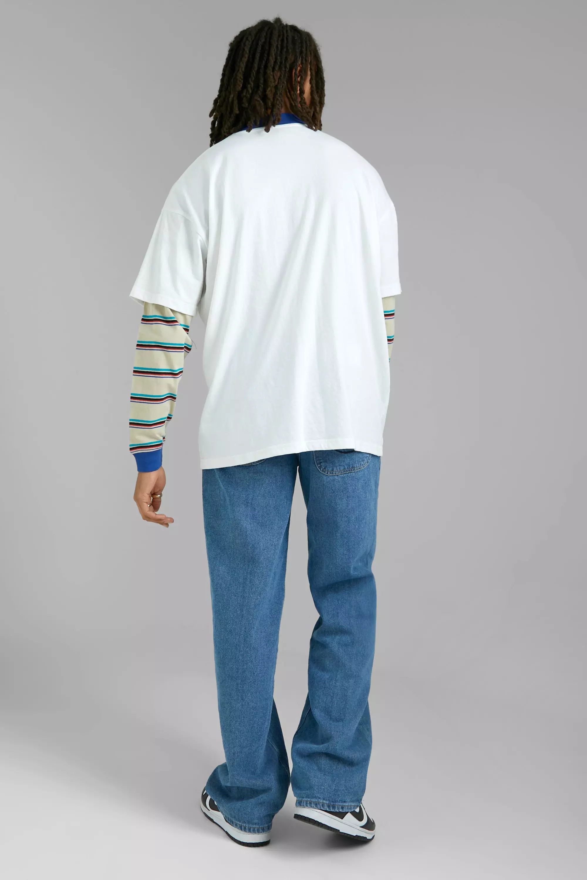 Oversized Ofcl Faux Layer Long Sleeve T-shirt