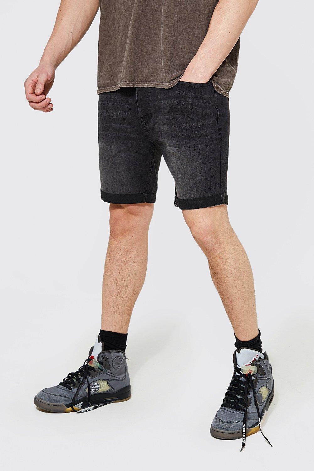 short en jean skinny homme - gris - 30, gris