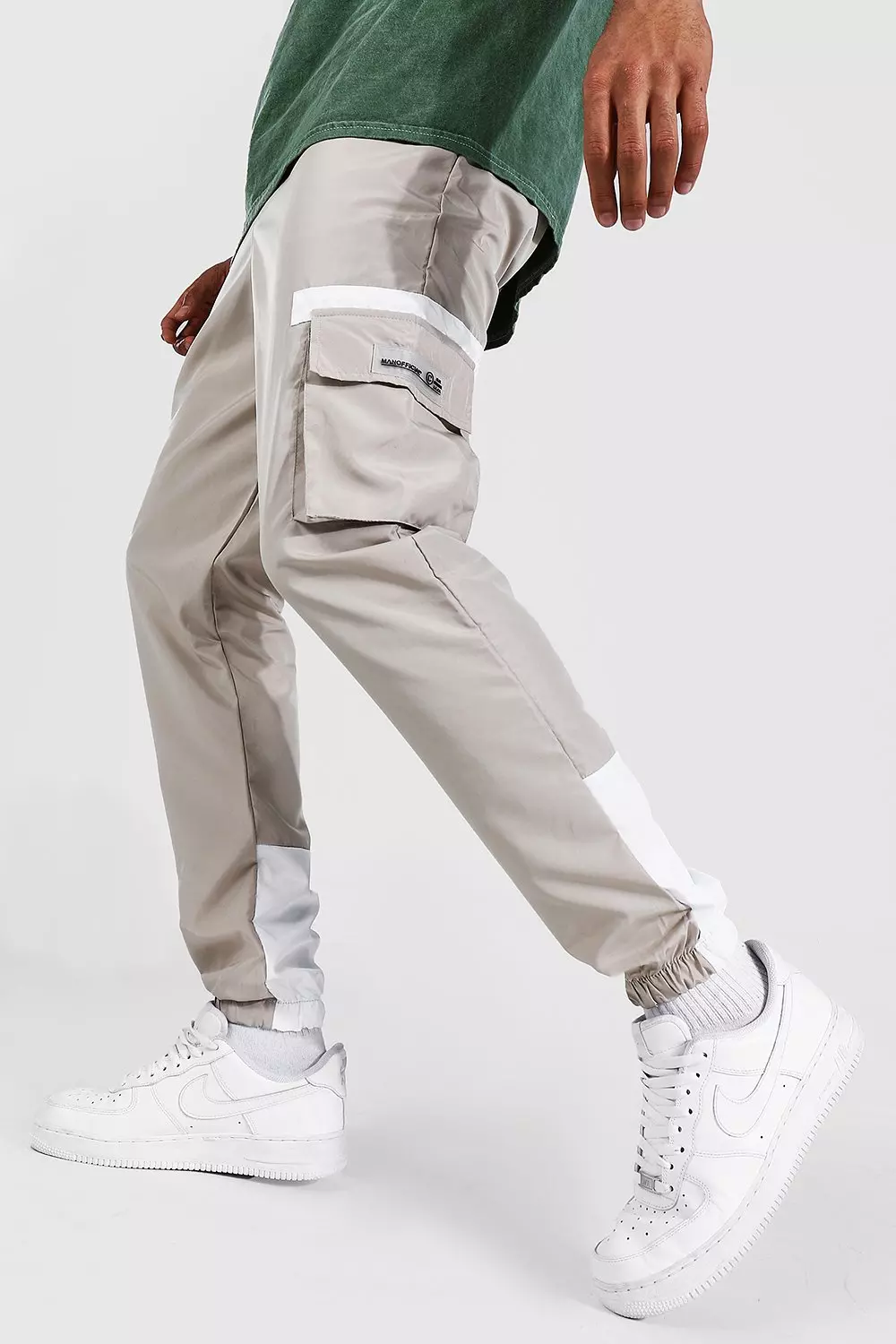 Cargo best sale joggers boohooman