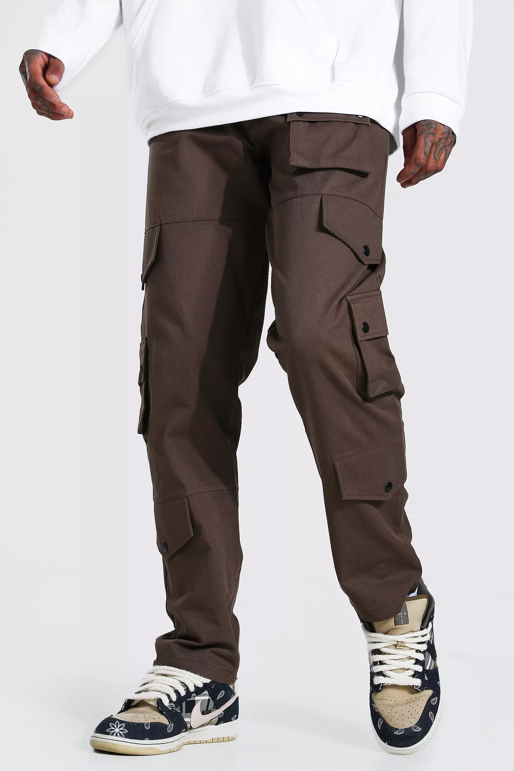 Tall Fixed Relaxed Fit Twill Cargo Pants