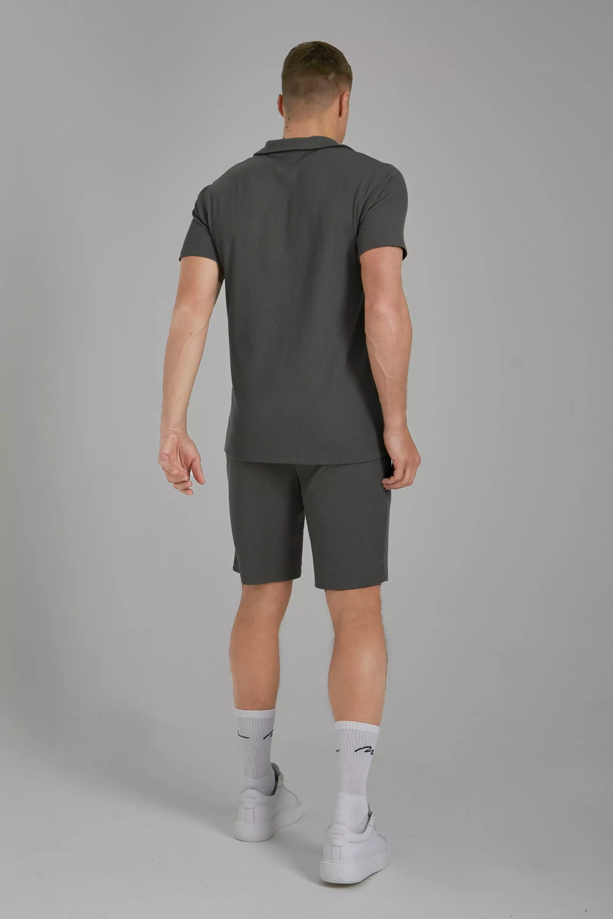 Mens slim fit sale jersey shorts