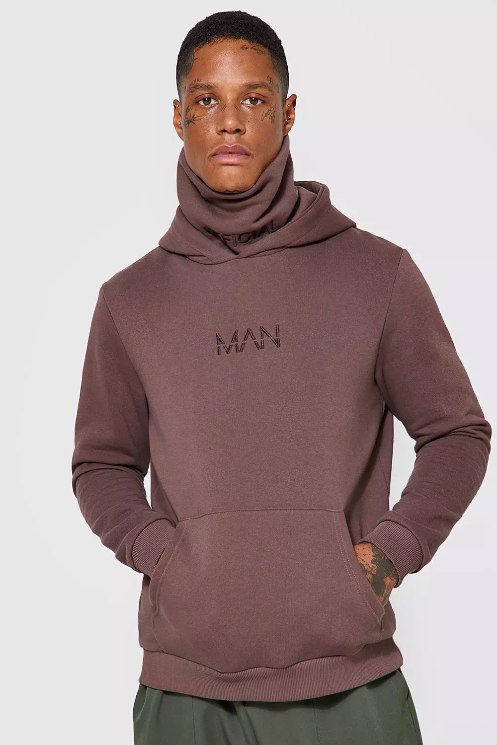 Man Official Jersey Hoodie With Snood