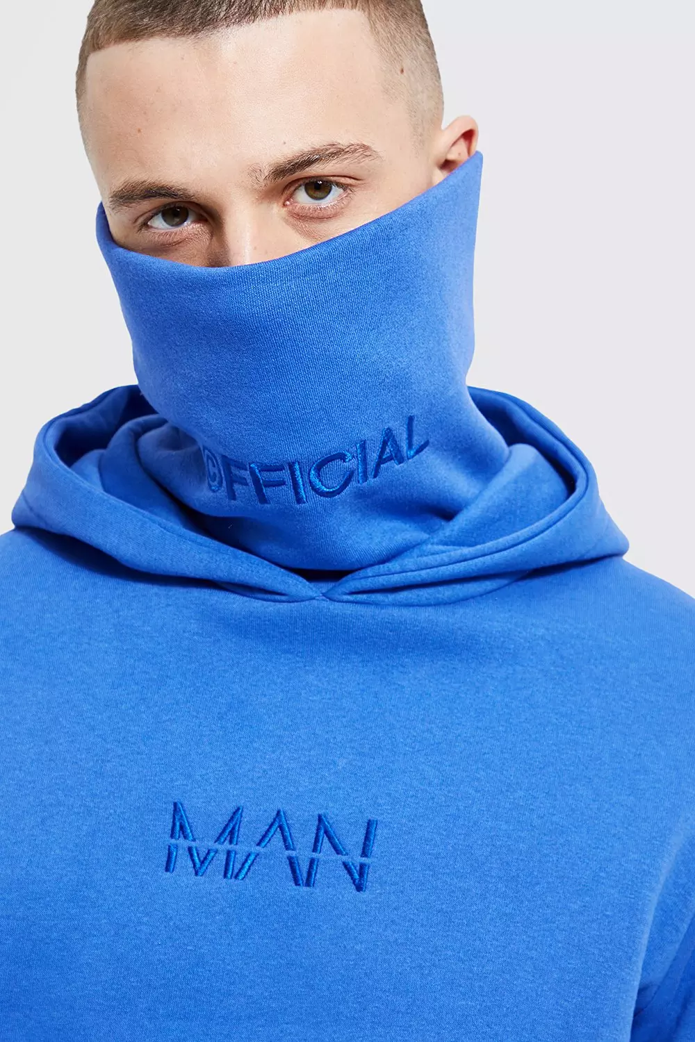 Mens hoodie with discount snood