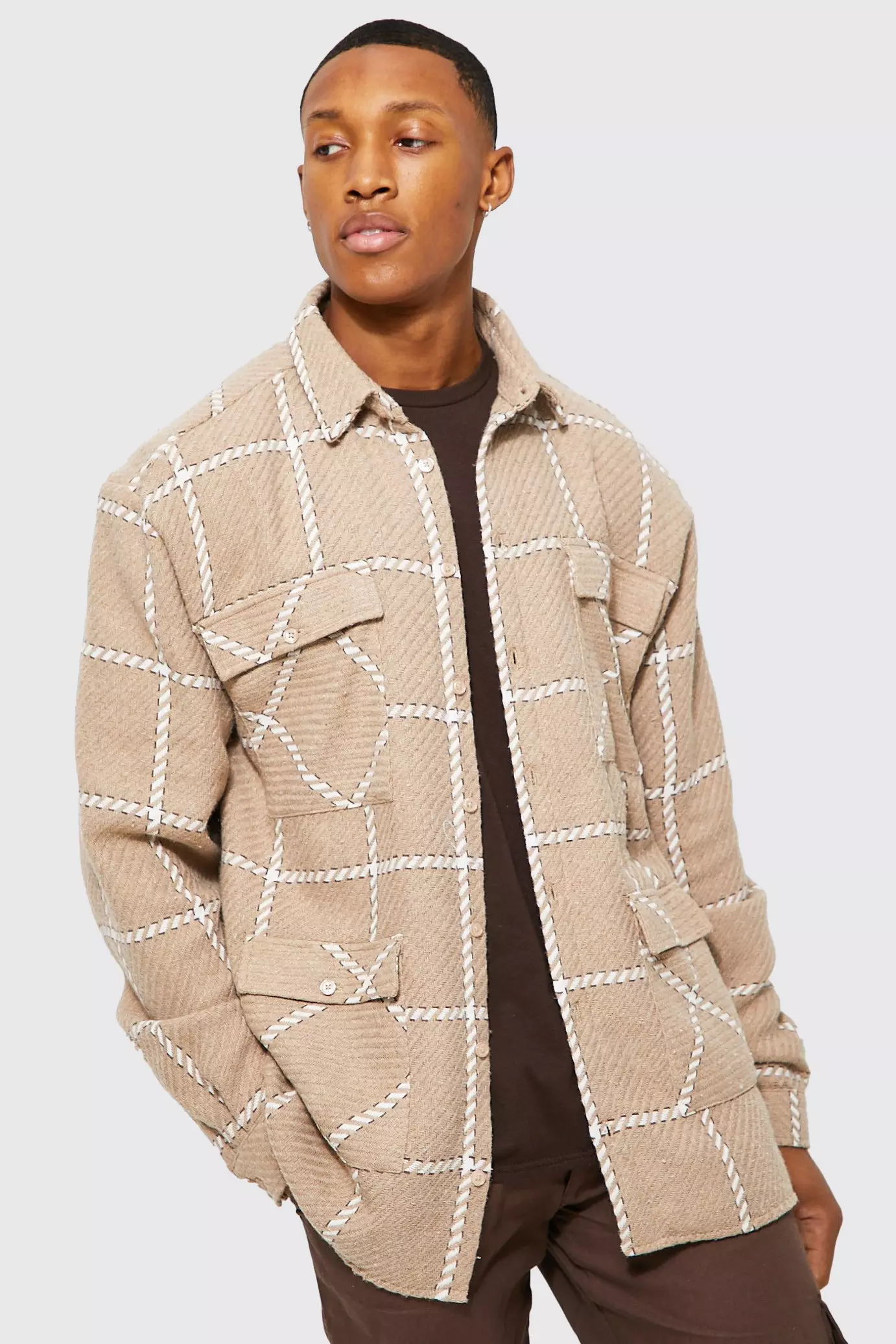 Topman Men's Camo Print Overshirt