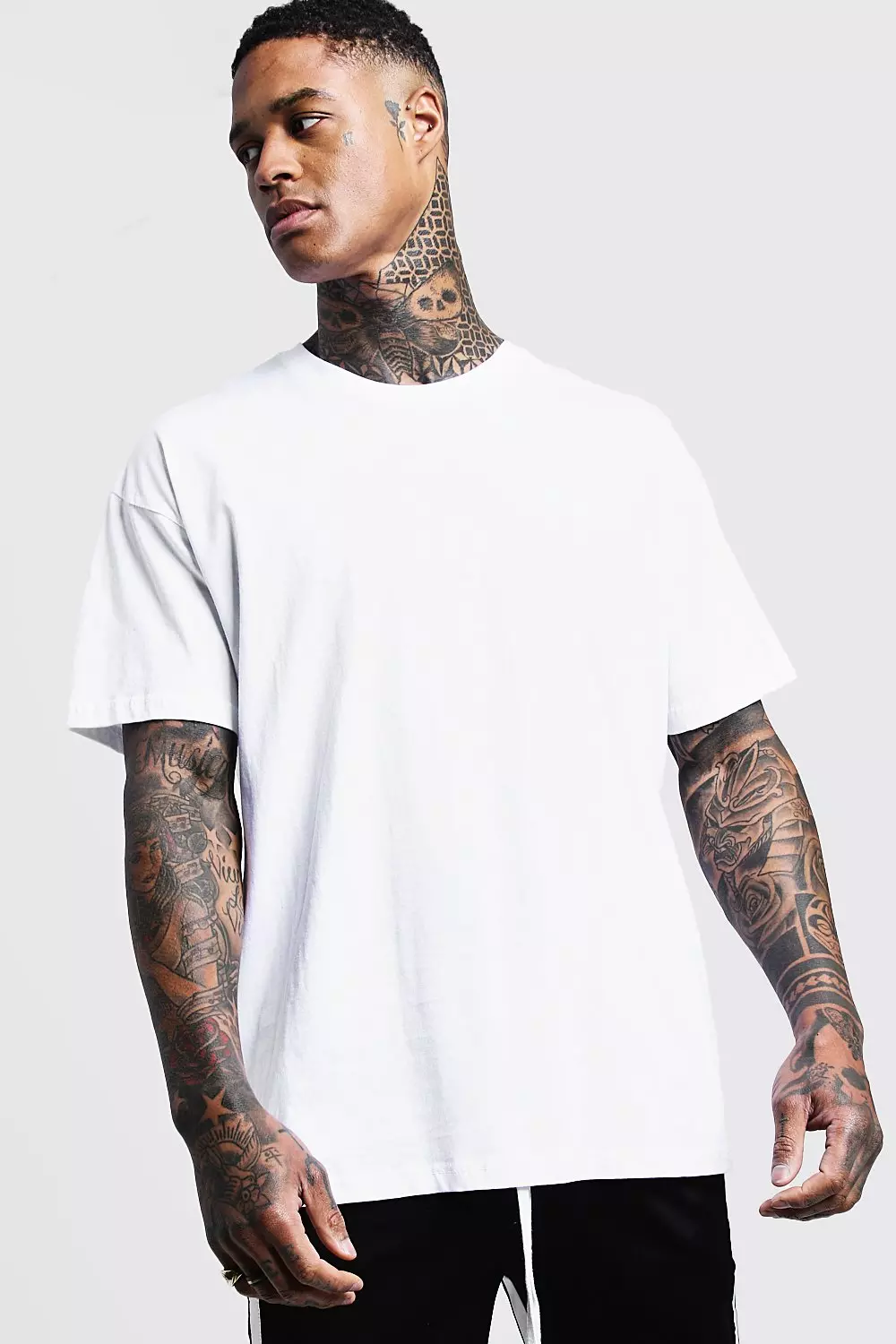 Men Crew-Neck Oversized Fit T-Shirt