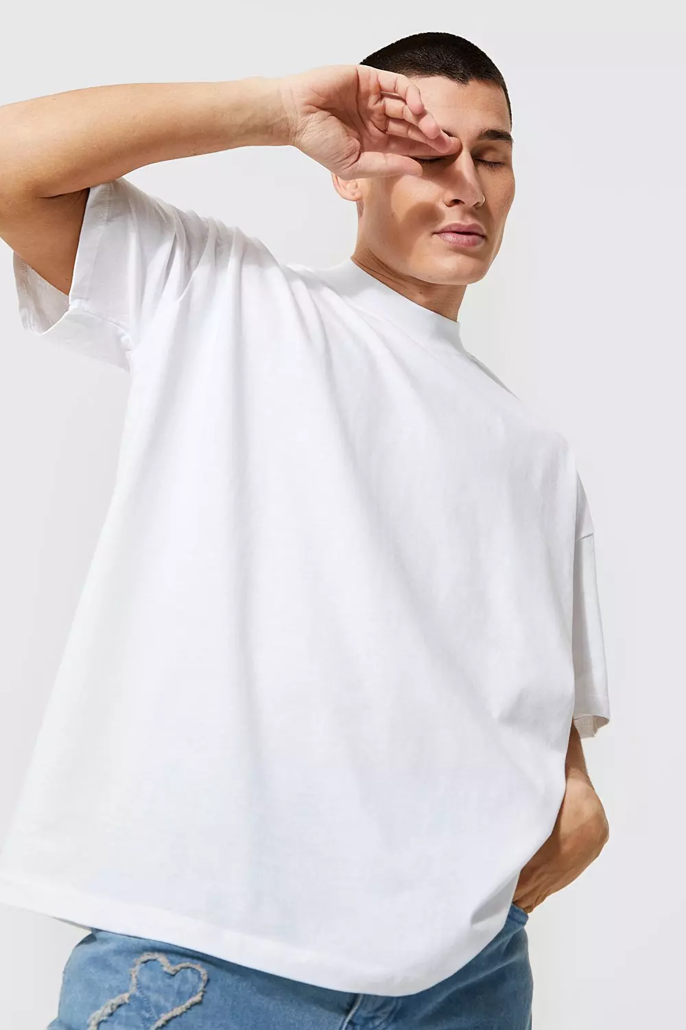 Oversized Extended Neck T-shirt