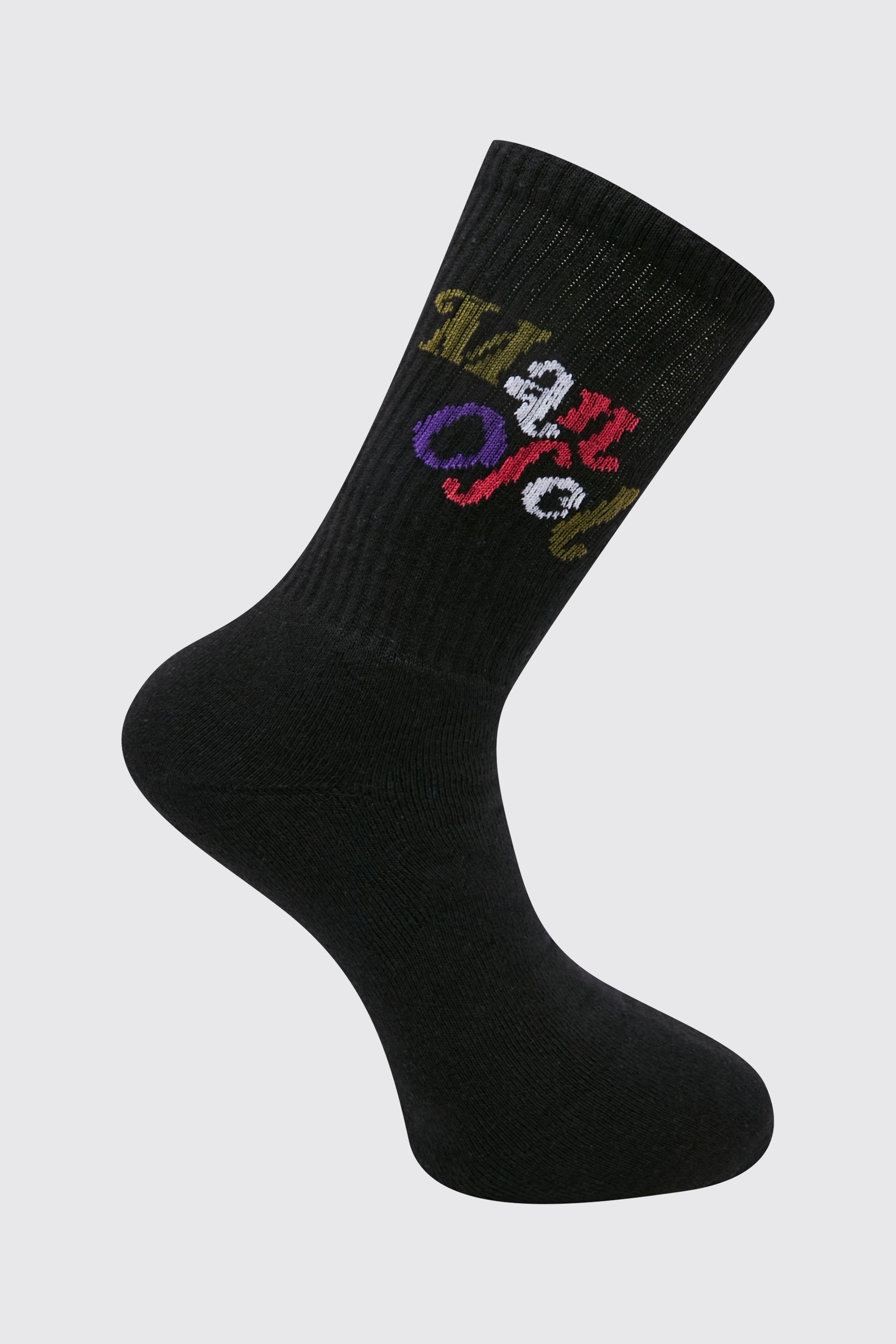 Mens Black 1 Pack Man Ofcl Sock, Black