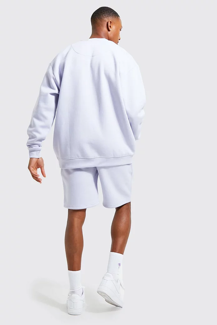 Oversized Limited Sweater Short Tracksuit | boohooMAN USA