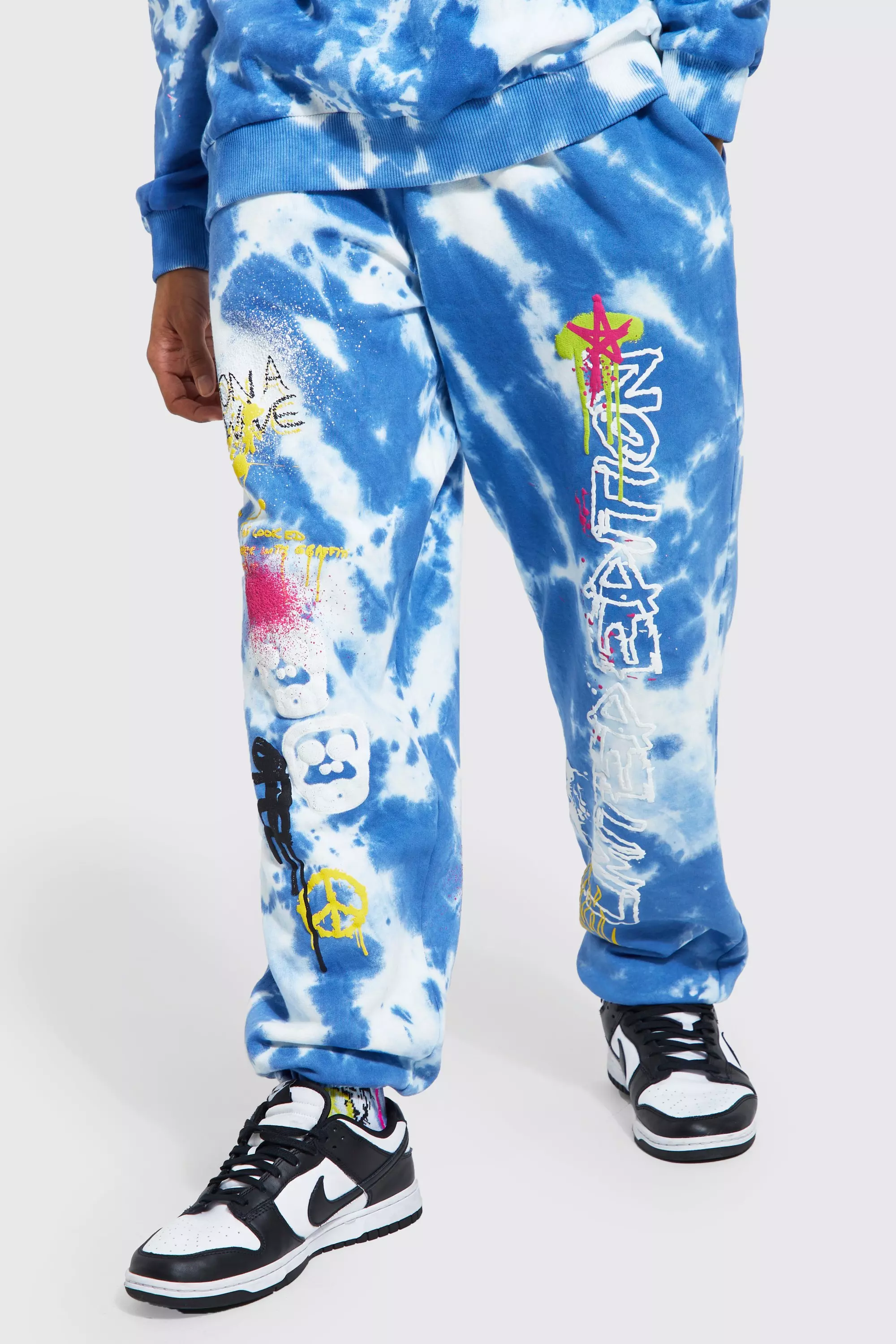 Oversized tie dye discount joggers