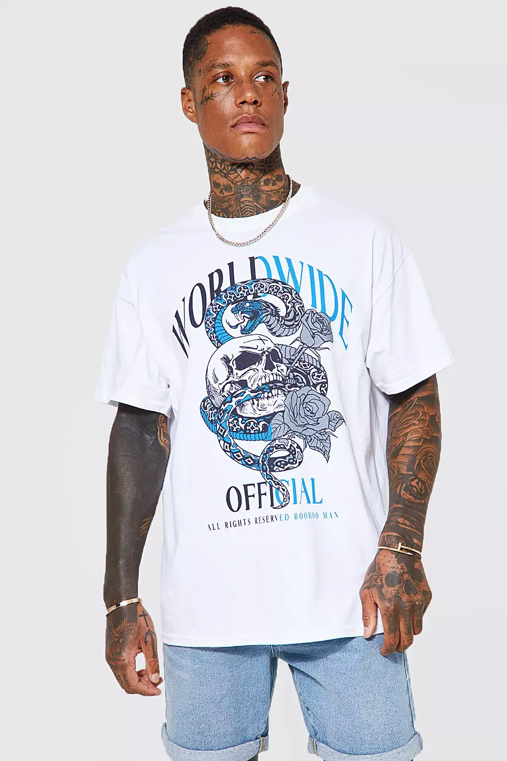 Skull printed t shirt