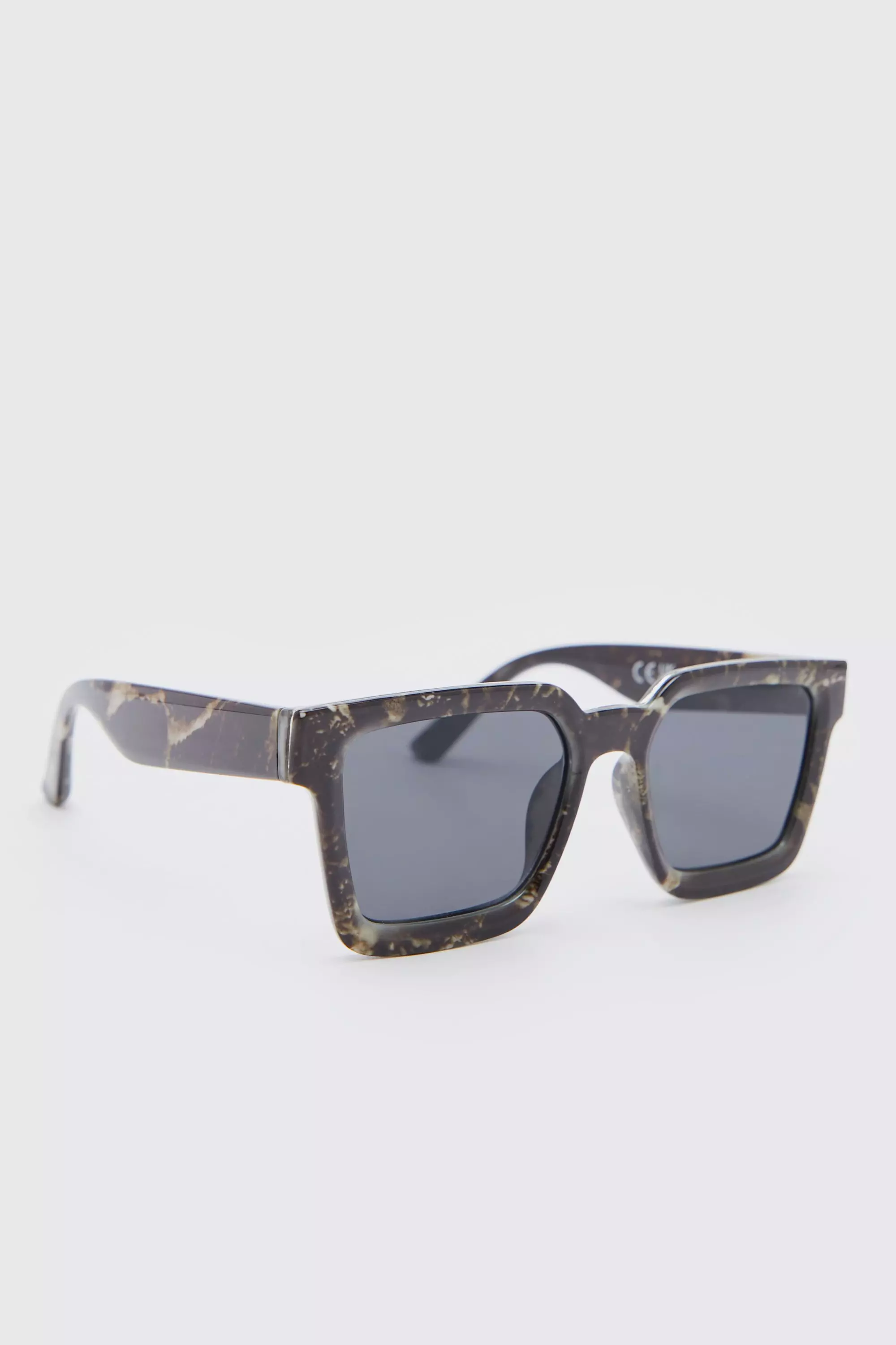 Plastic Chunky Marble Sunglasses