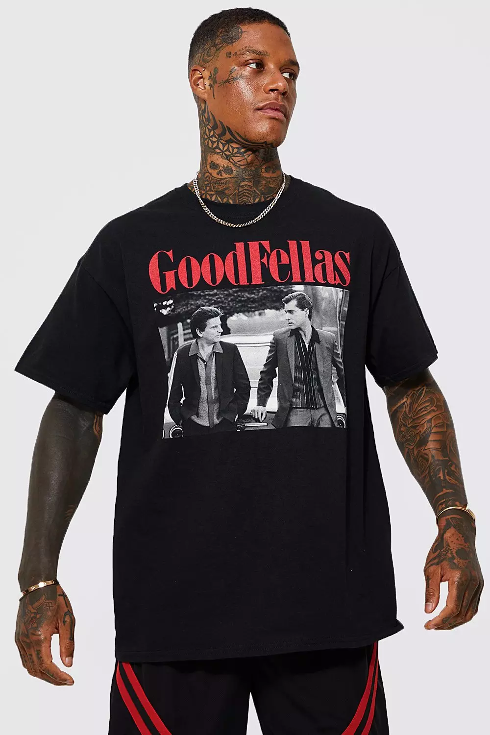 Oversized Goodfellas License T shirt boohooMAN USA