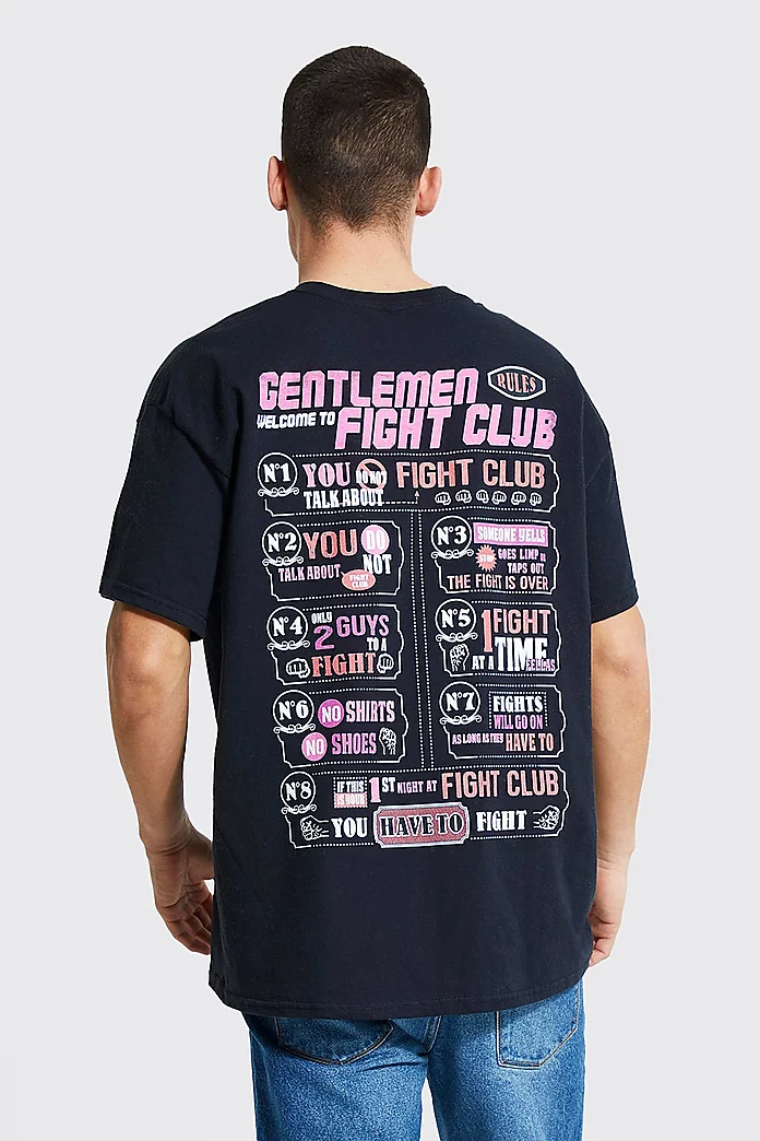 Oversized Fight Club License T-shirt Oversized Fight Club License T-shirt