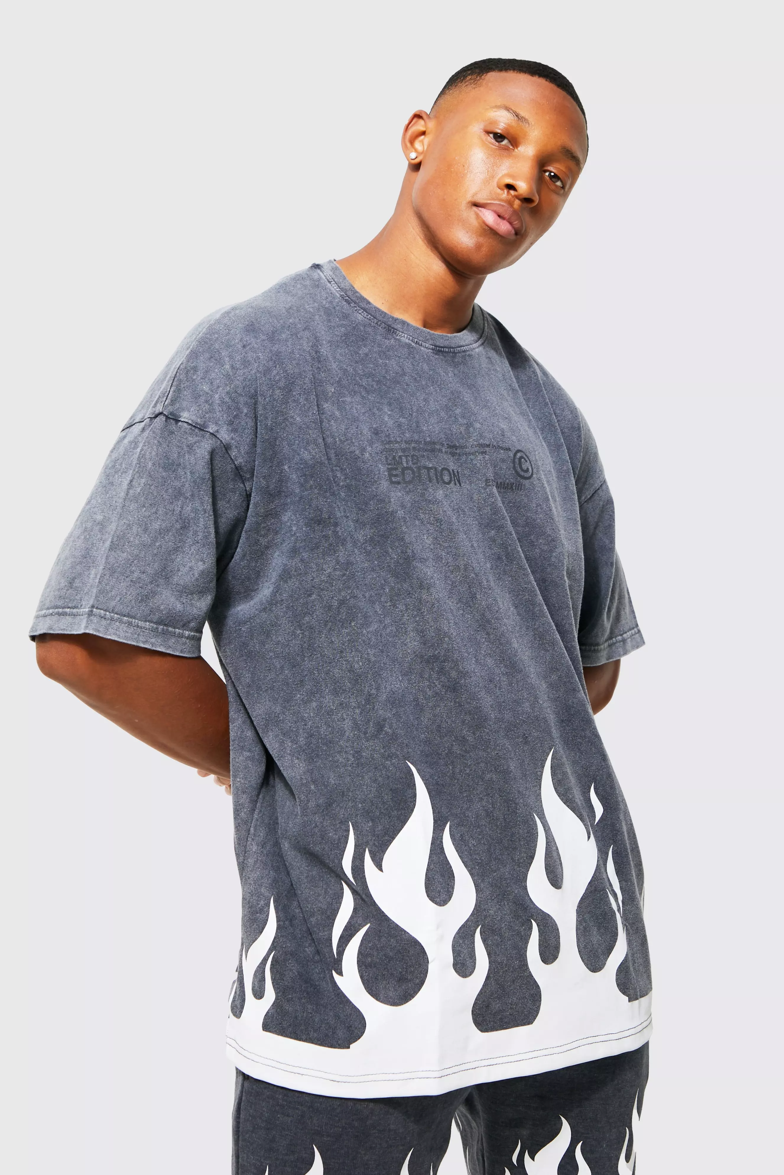 oversized flame shirt