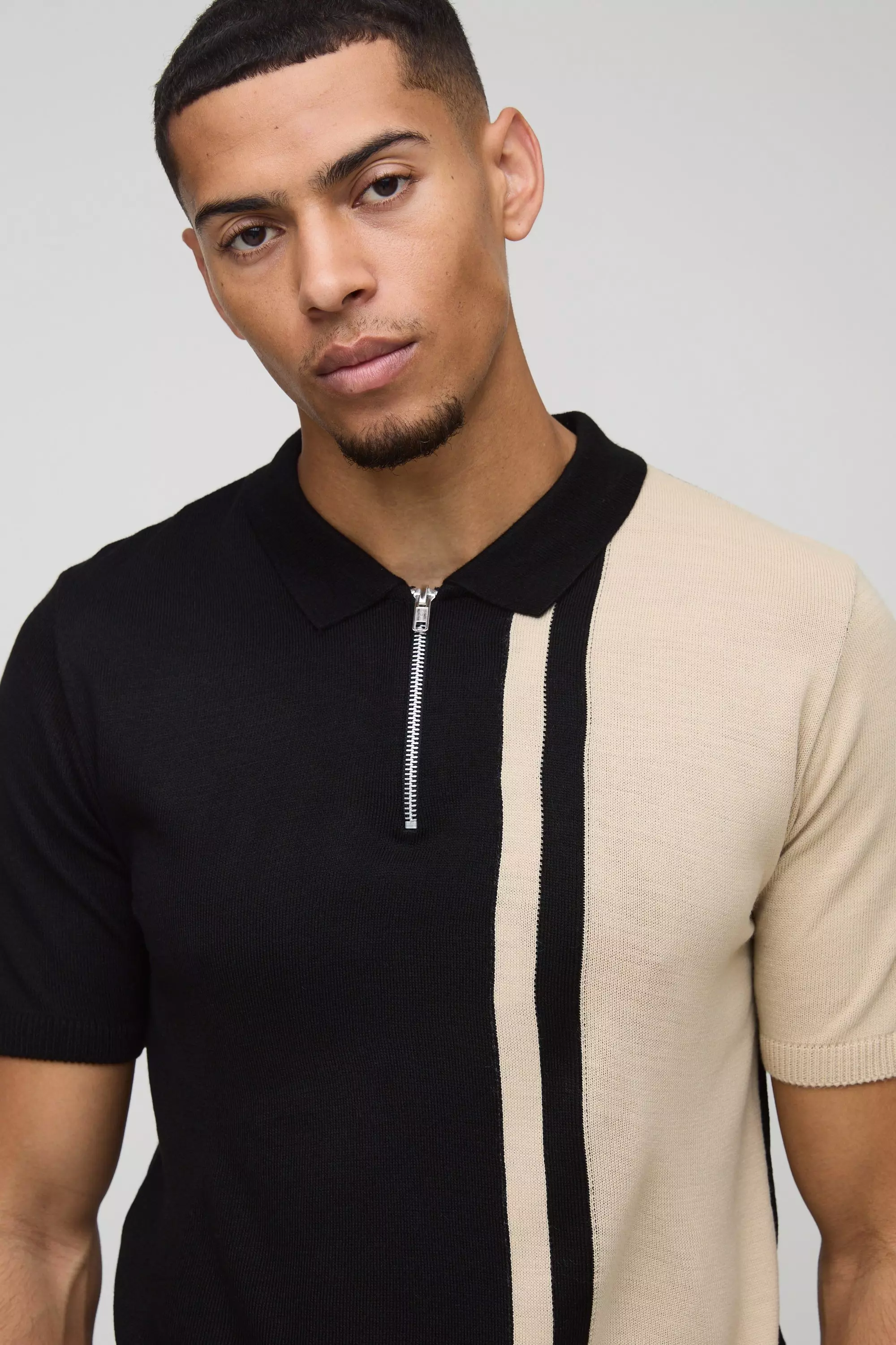 boohooMAN Men's Regular Long Sleeve Polo