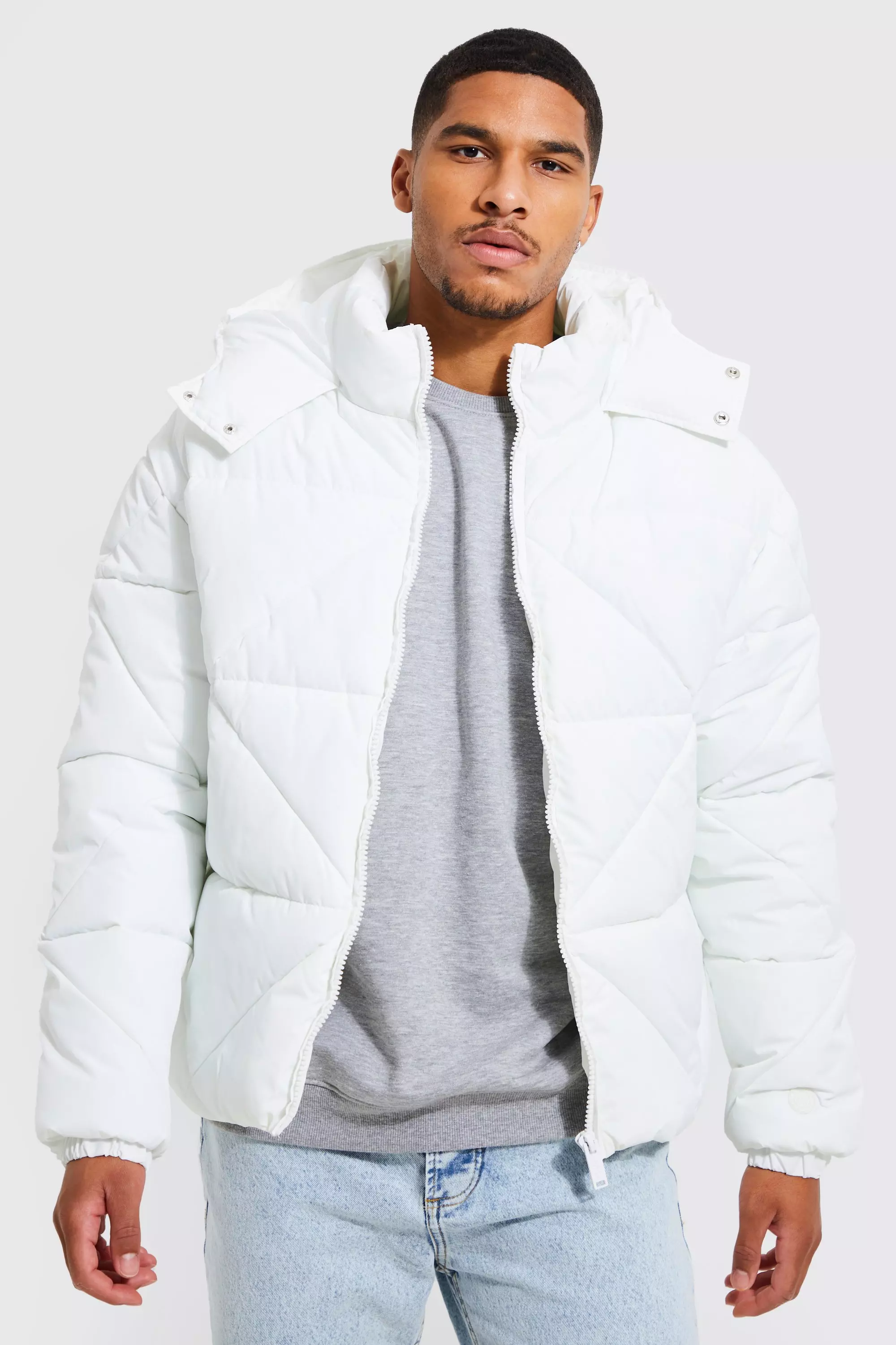 Men's white 2025 puffer jacket