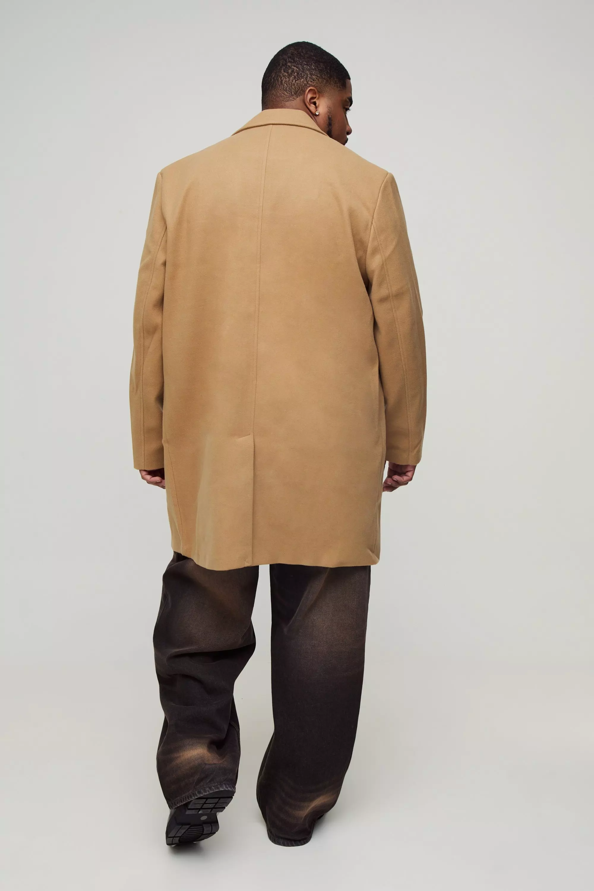 Topman hotsell camel overcoat