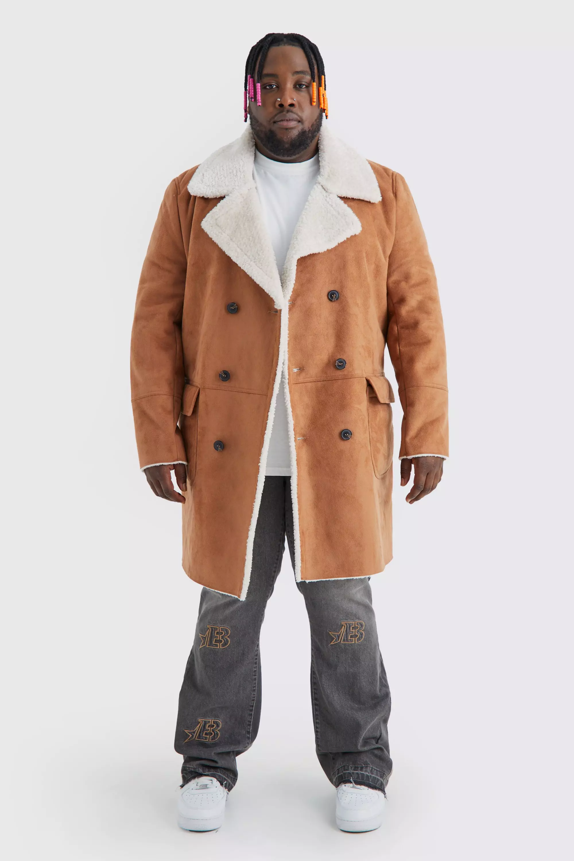 Tan clearance borg coat