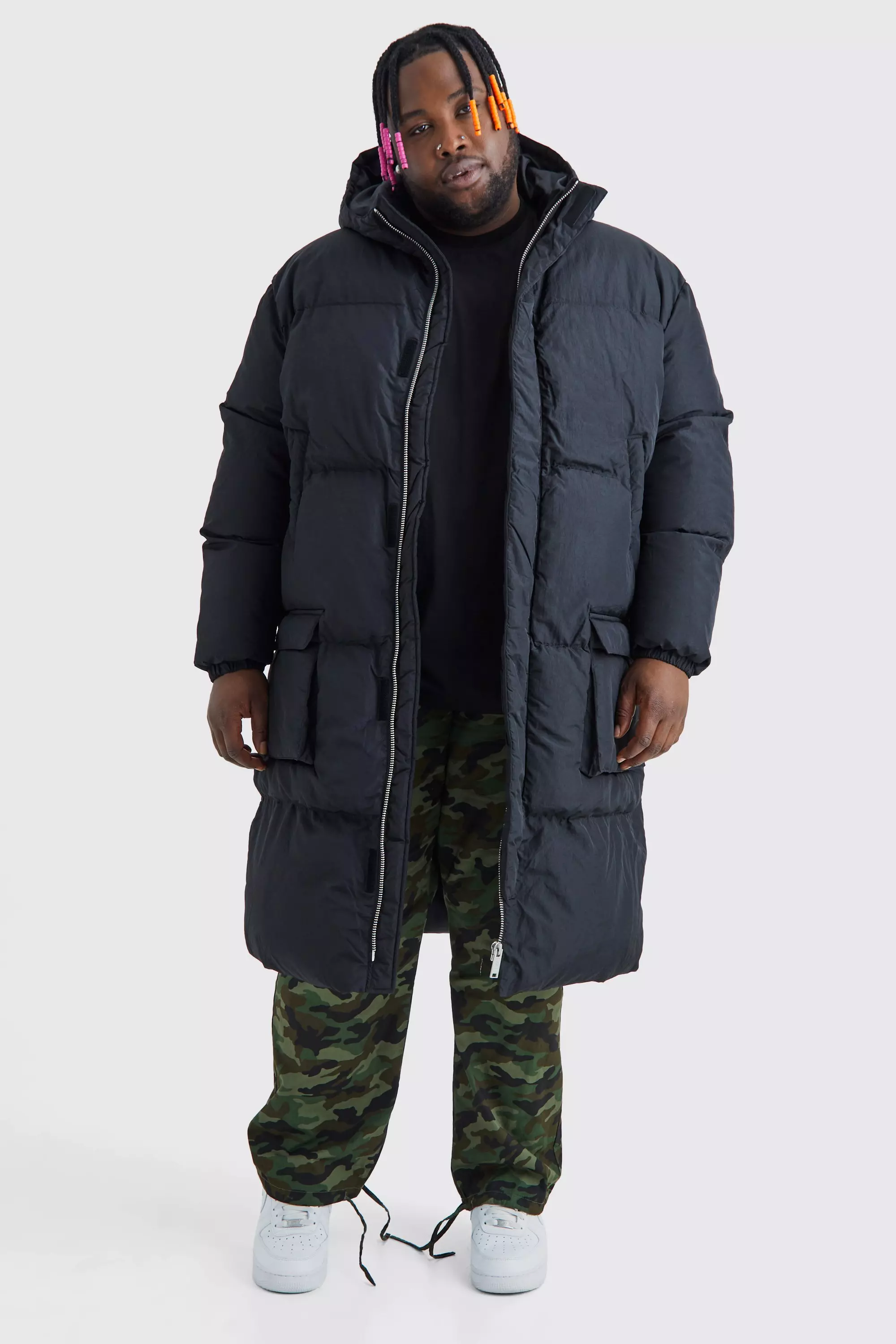 Longline oversized best sale puffer jacket