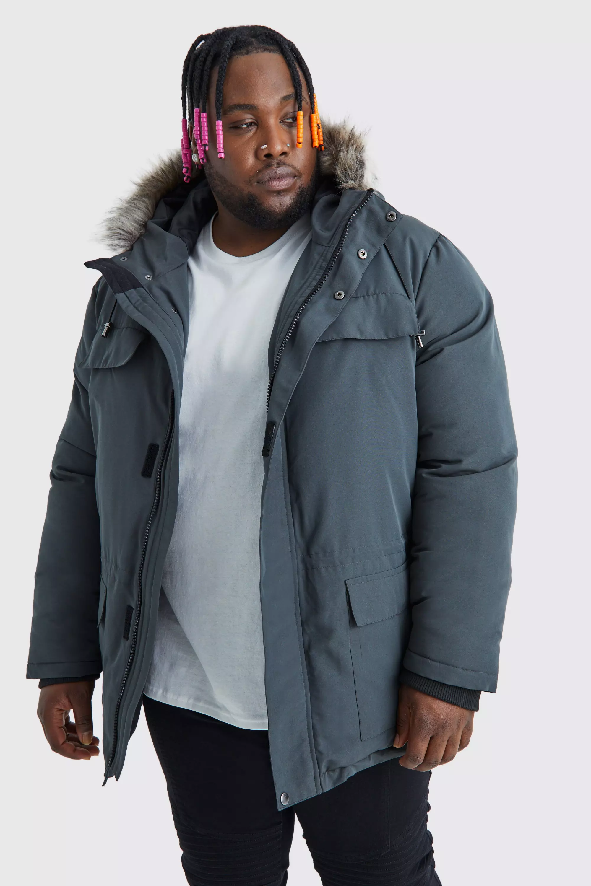 Charcoal parka hot sale