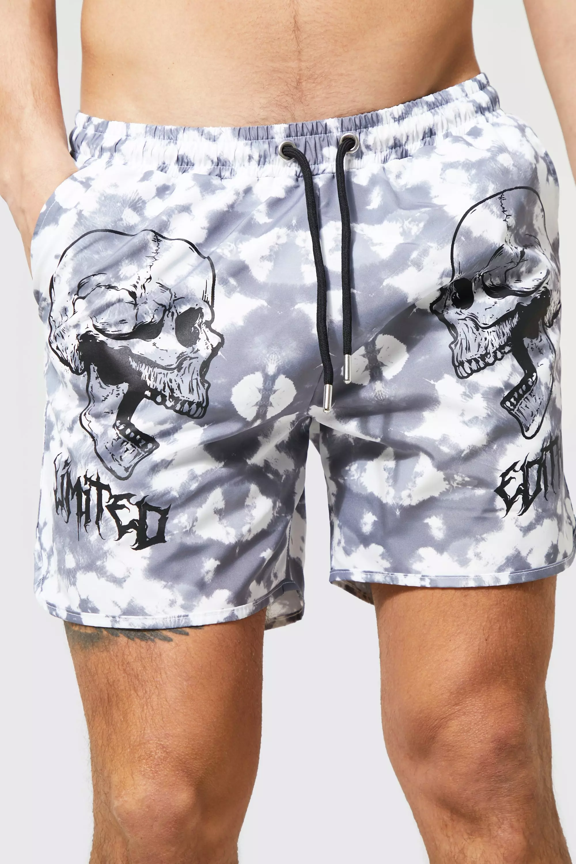 Mens skull store swim shorts