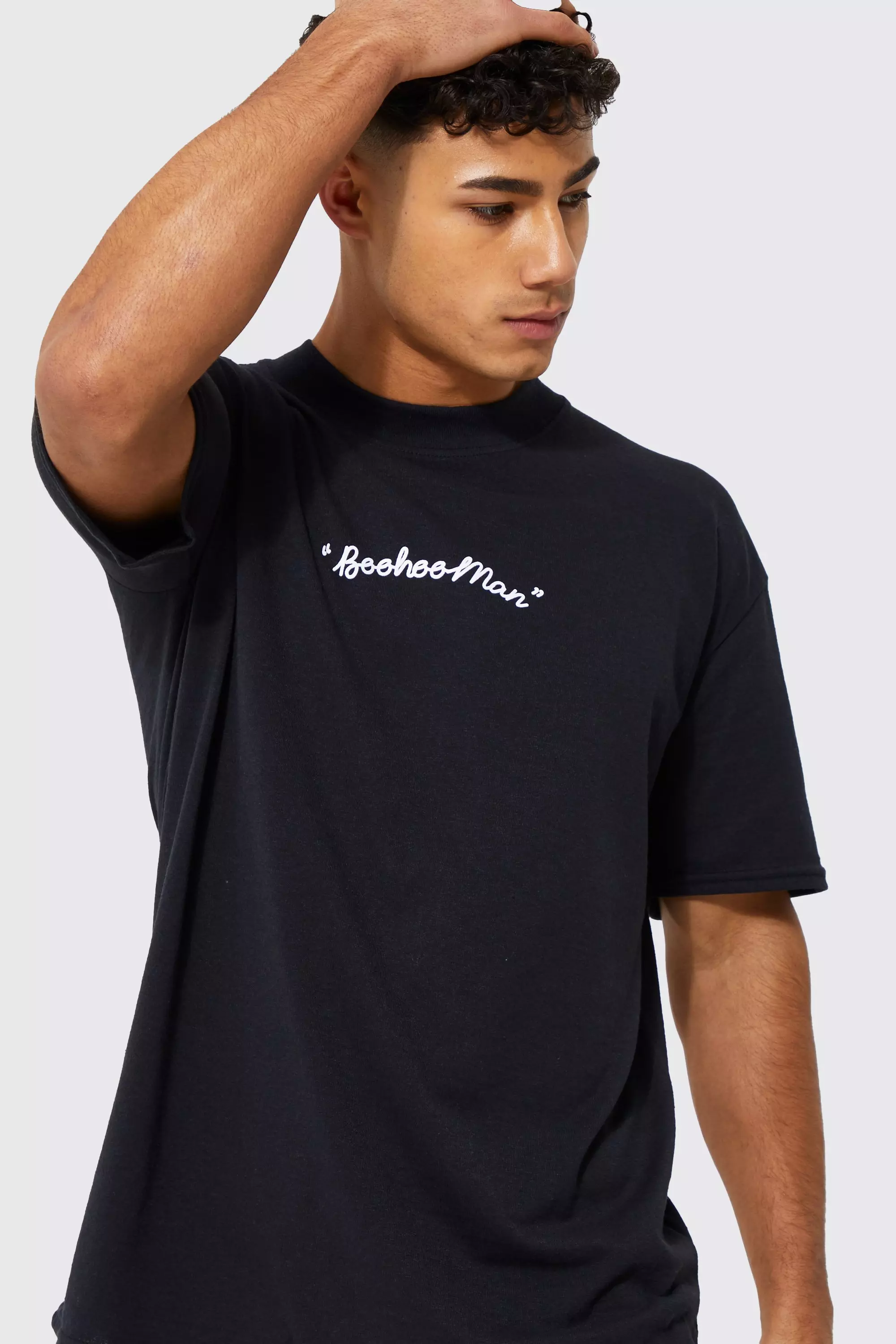 boohoo Tall Universal Graphic Short Sleeve T-Shirt - Black - Size 12