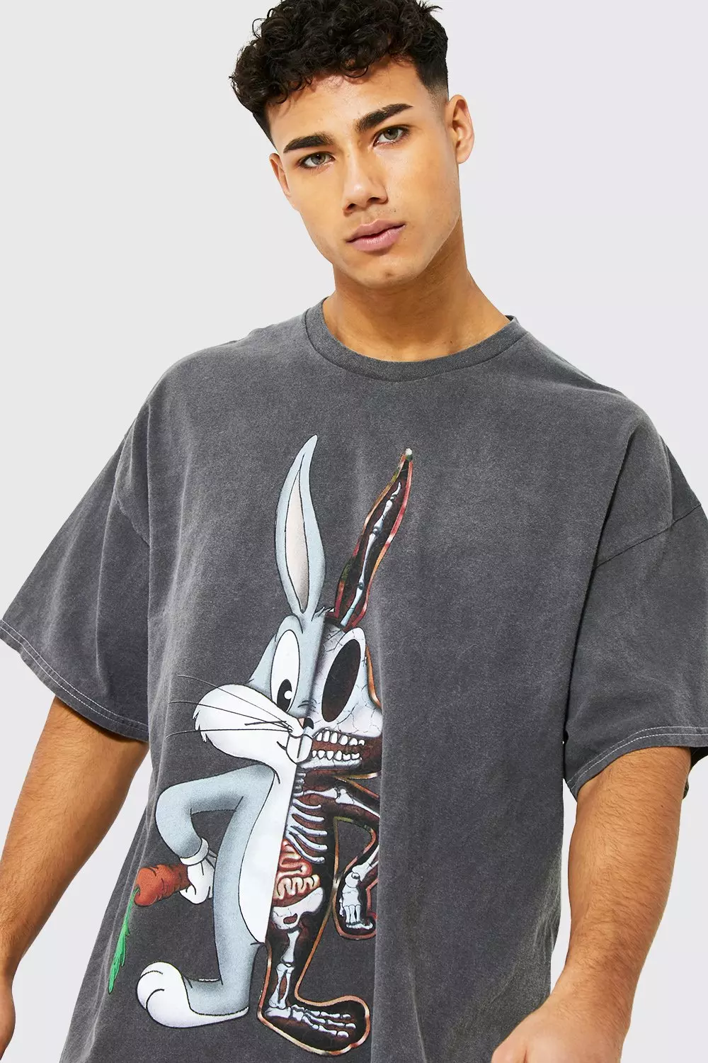 Oversized Varsity Bugs Bunny License Sweatshirt