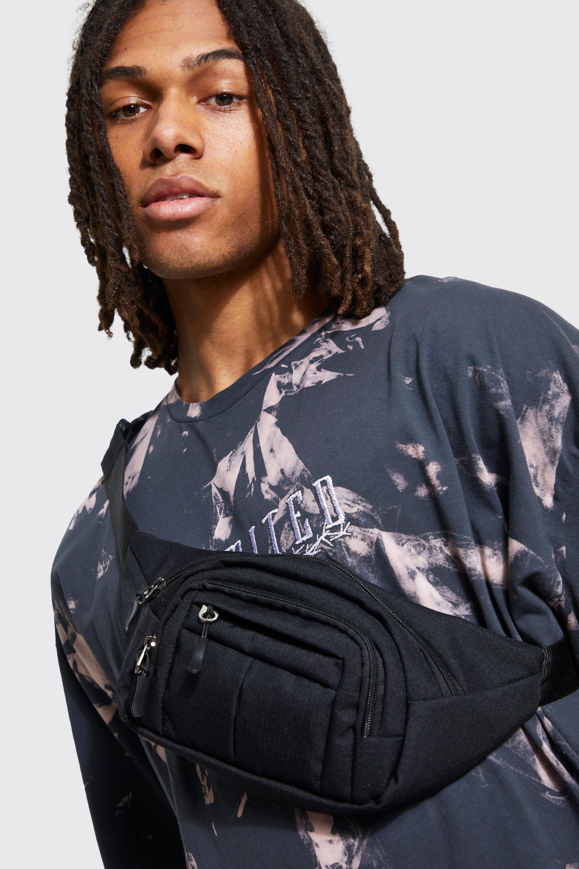 men's ripstop bum bag - black - one size, black