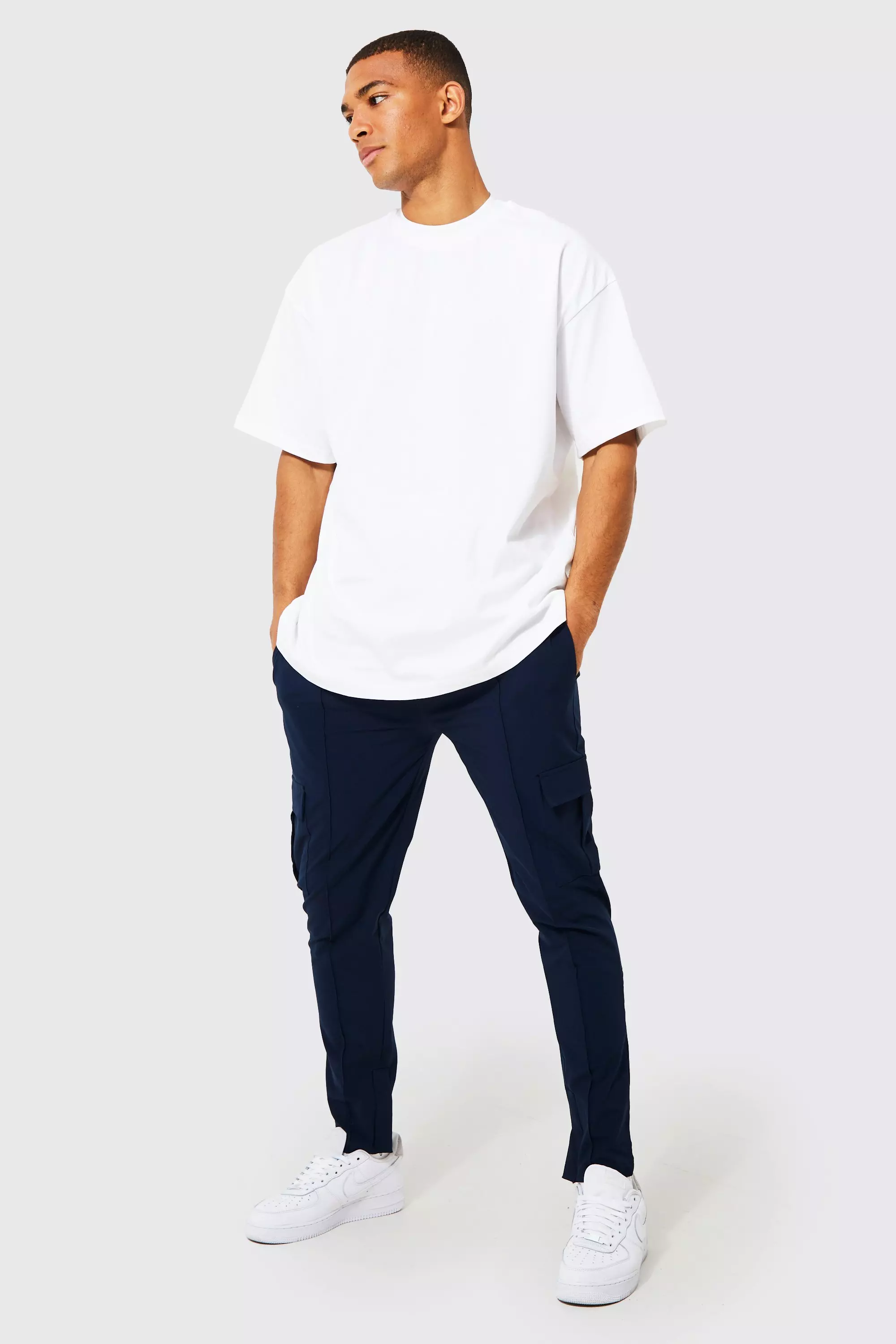 Shirt with cheap jogger pants