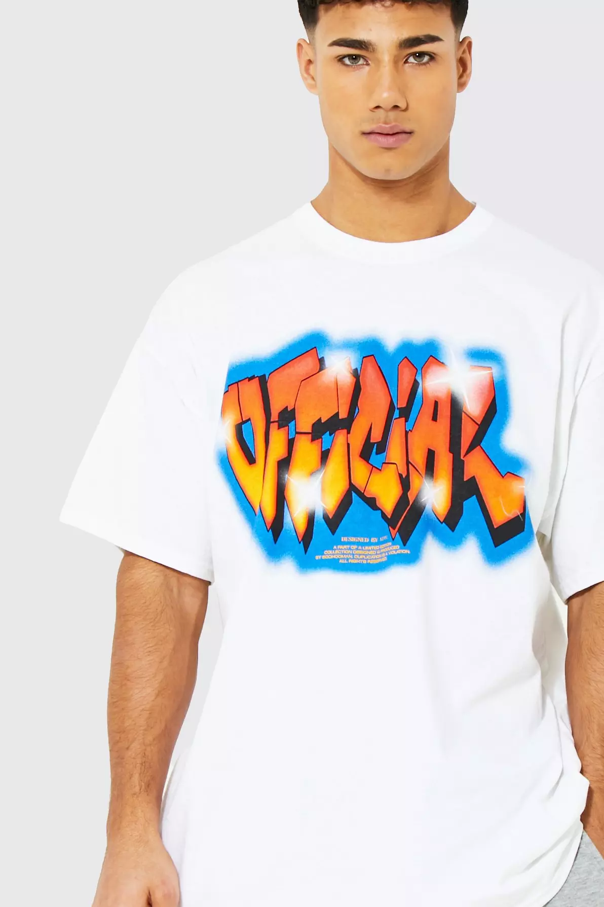 Off-White Graffiti Print T-Shirt