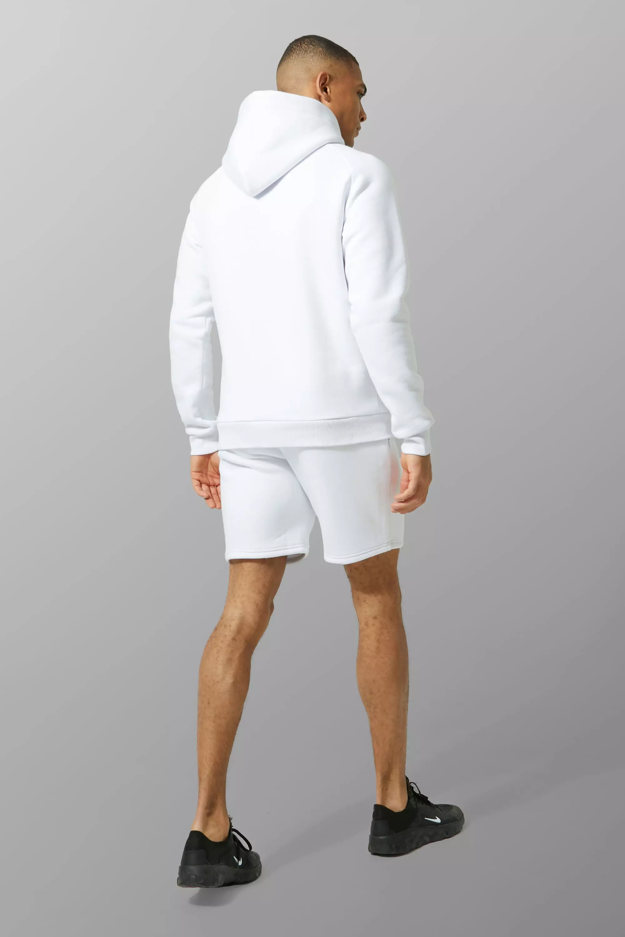 Man Active Training Hoodie And Short Set