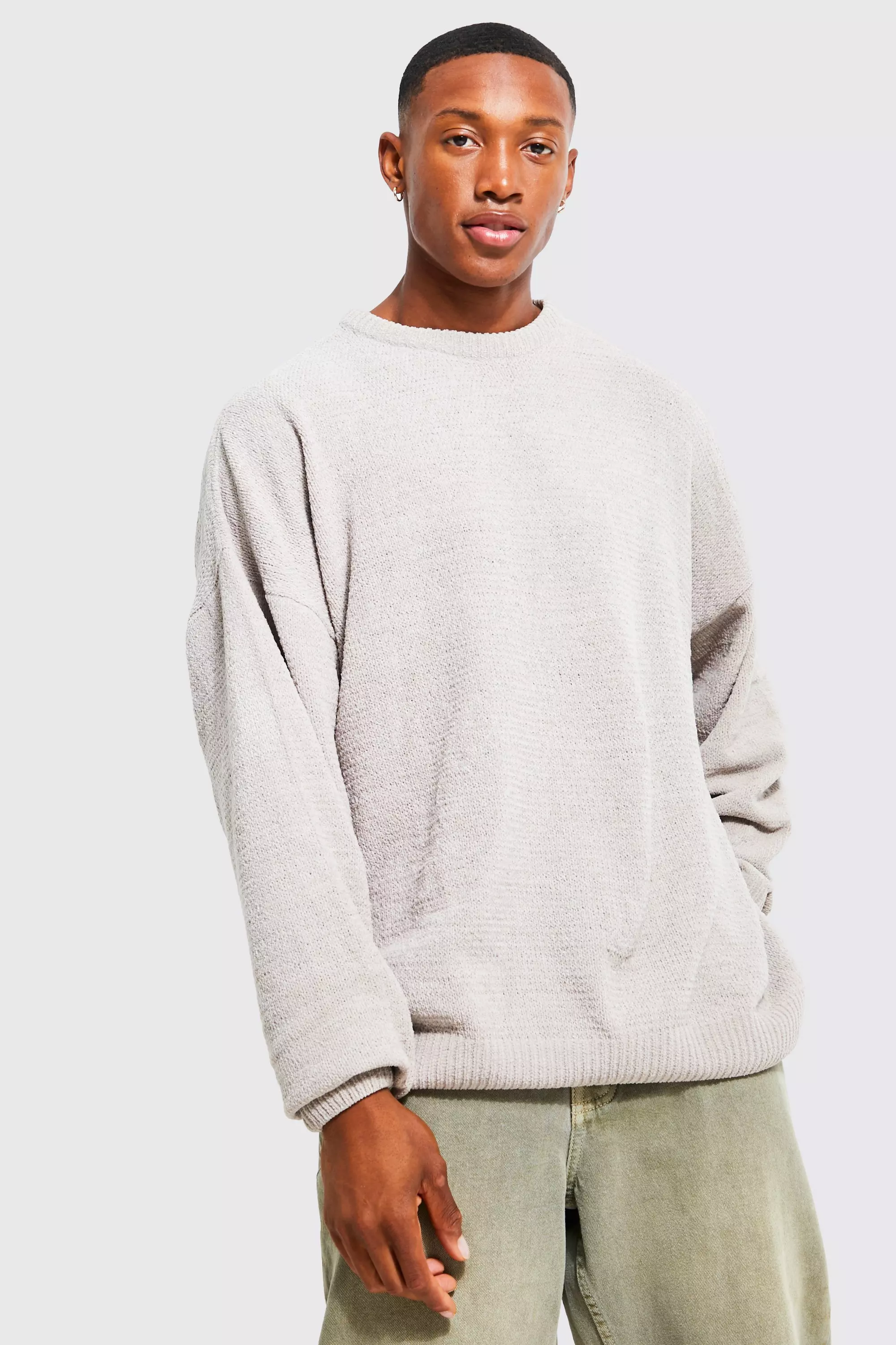 Oversized crew neck hot sale