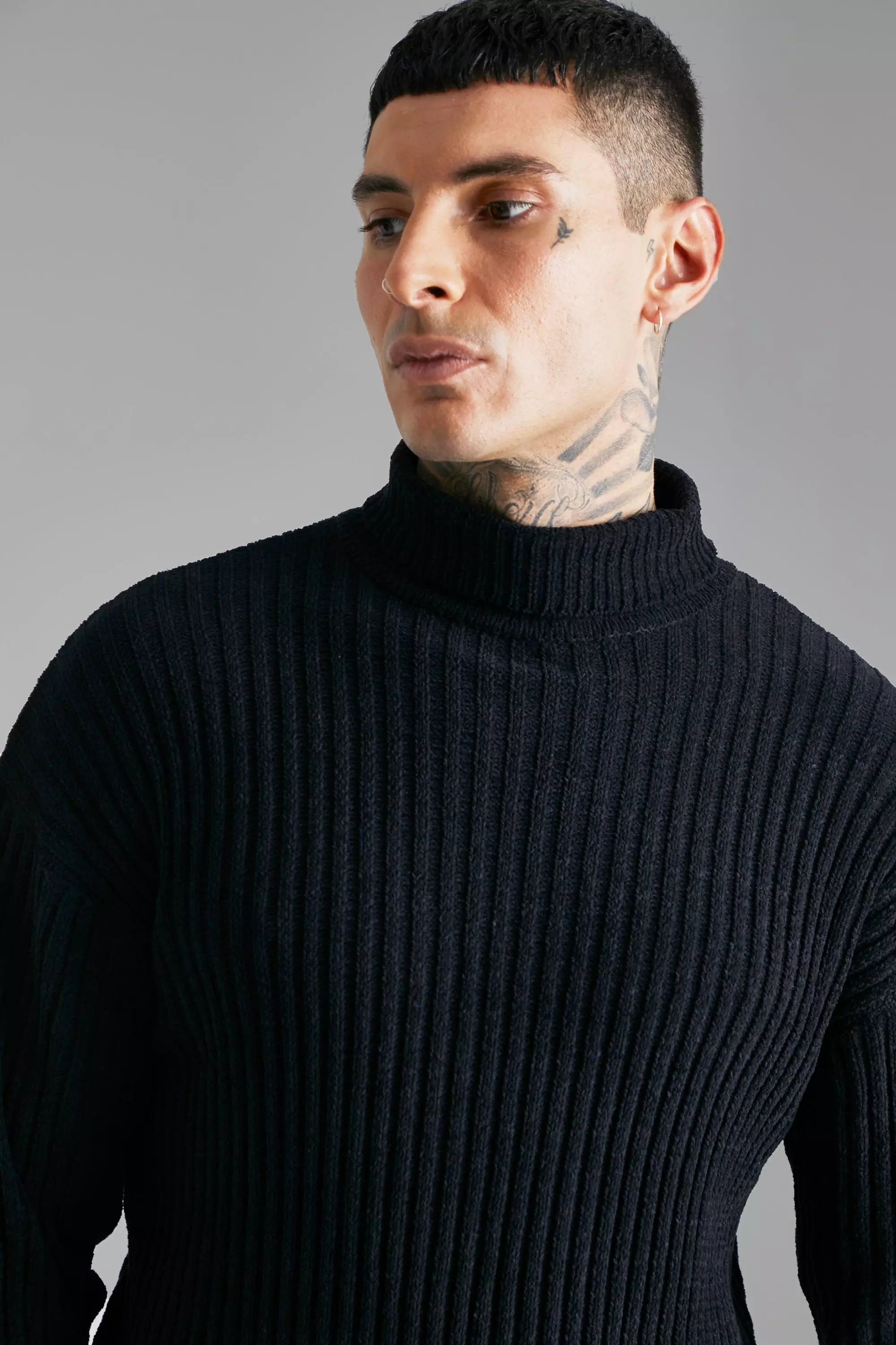 Roll neck hotsell chenille jumper