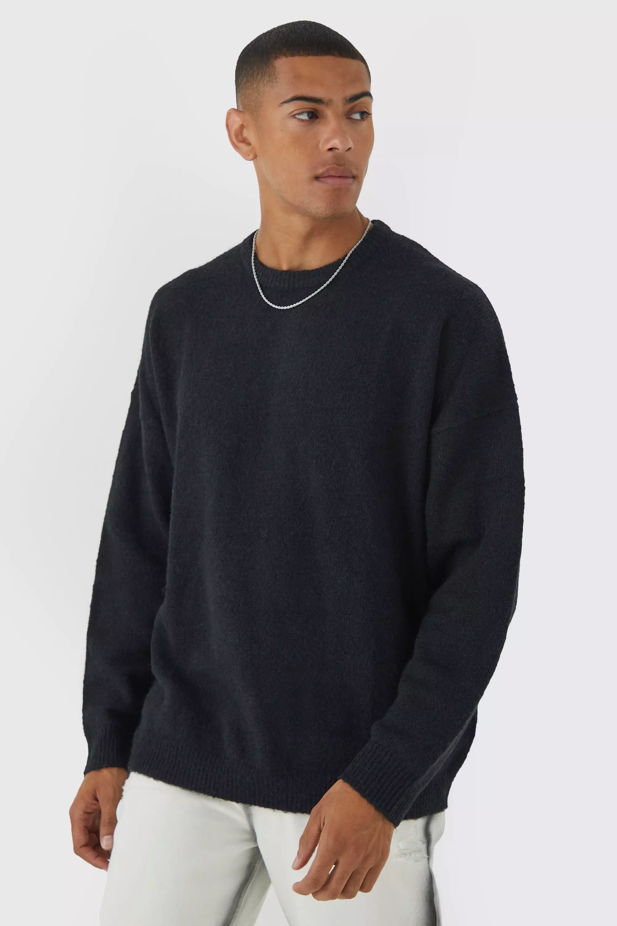 Oversized crew neck clearance jumper