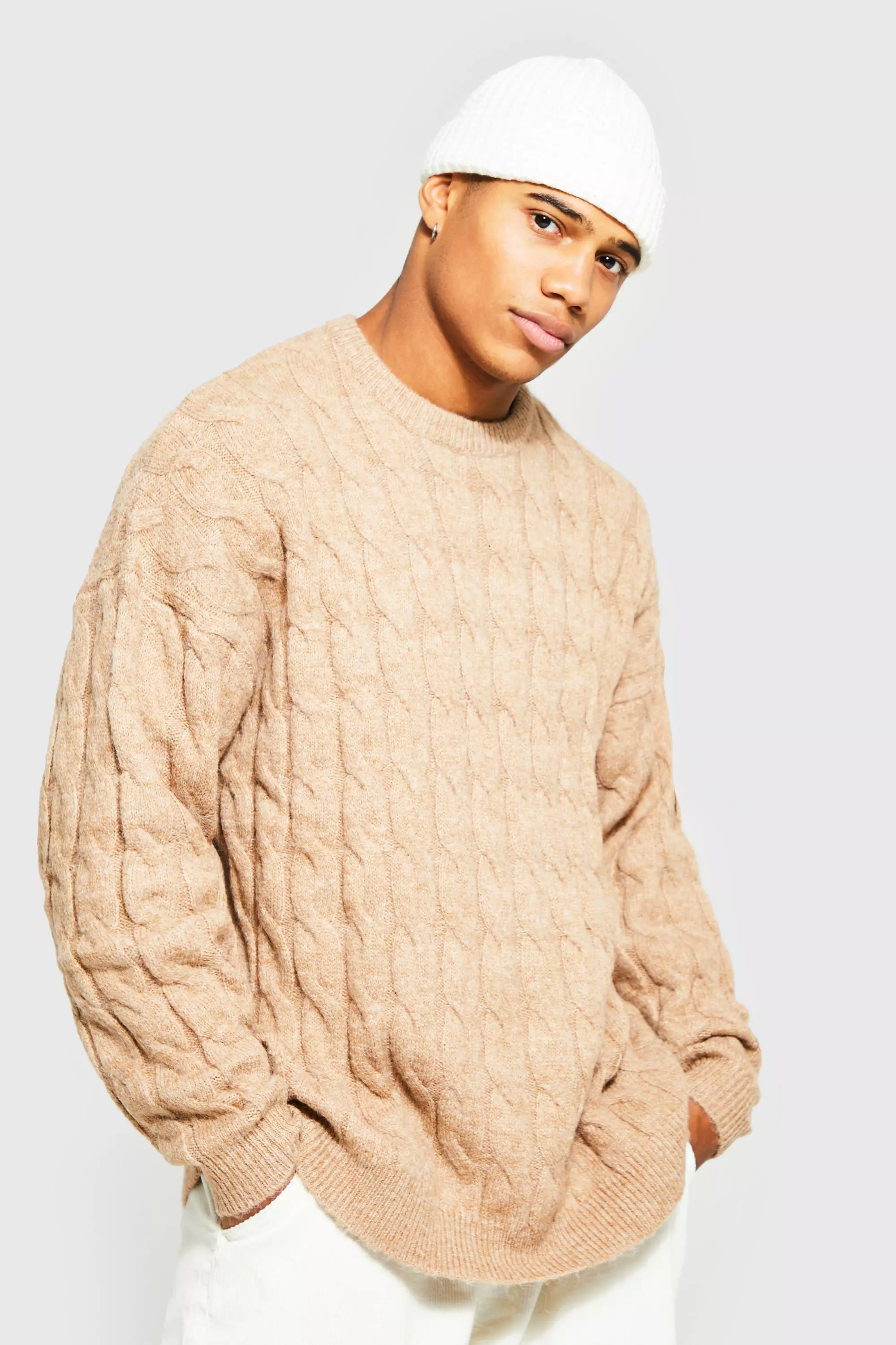 Oversized knitted 2025 jumper mens