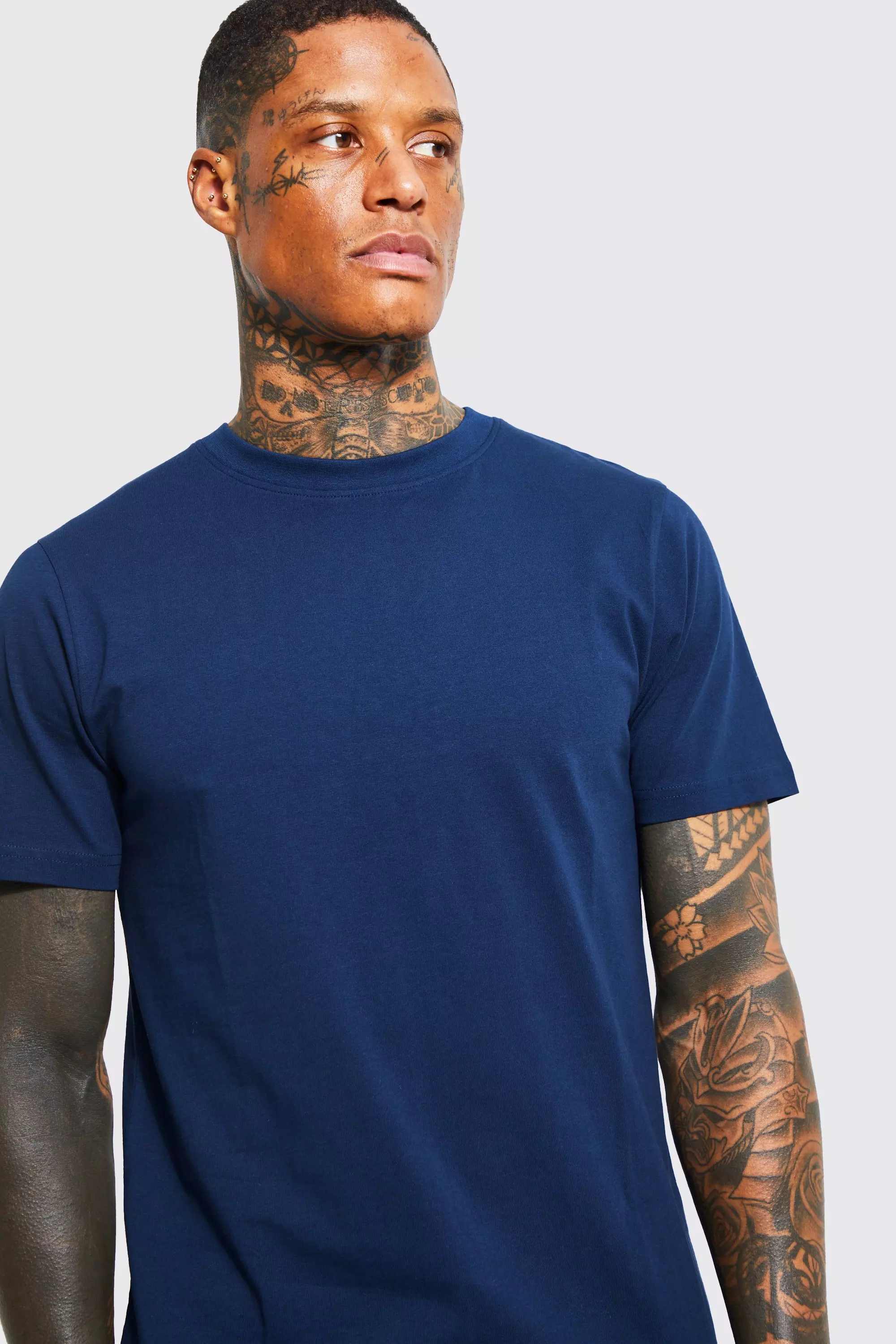 Longline Crew Neck T-Shirt