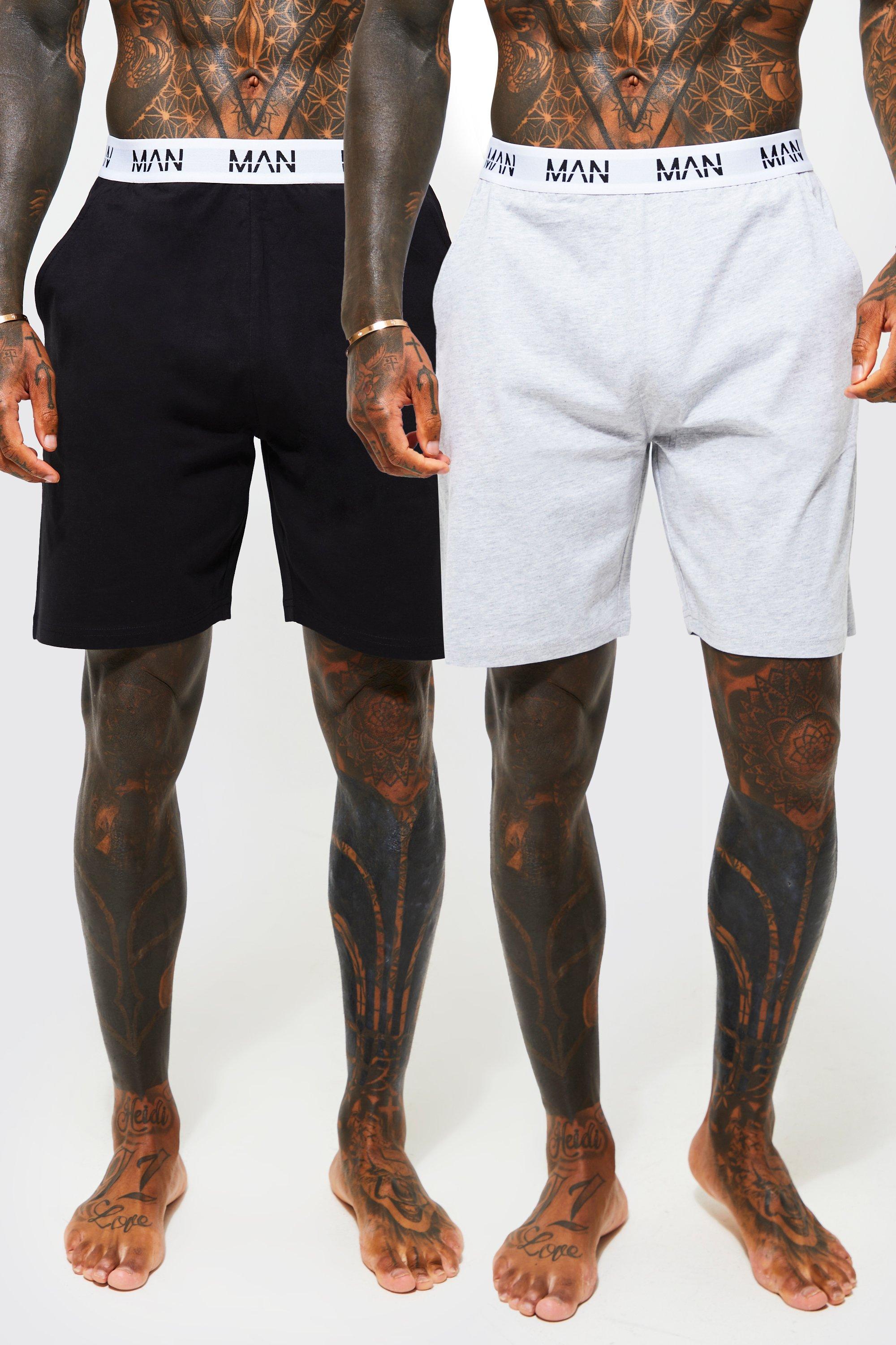 Mens Multi 2 Pack Man Dash Loungewear Short, Multi