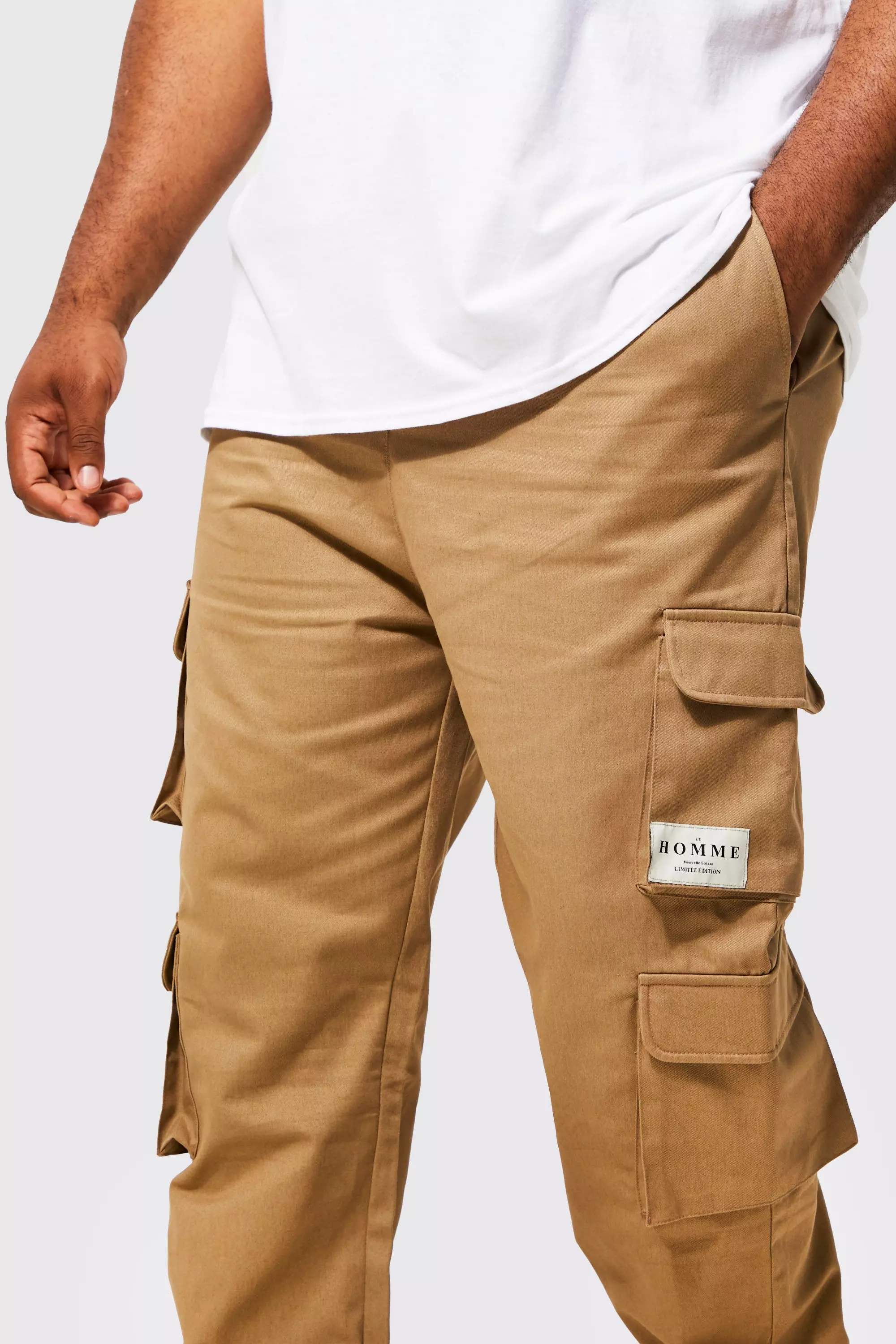 Pantalon à discount poches multiples homme