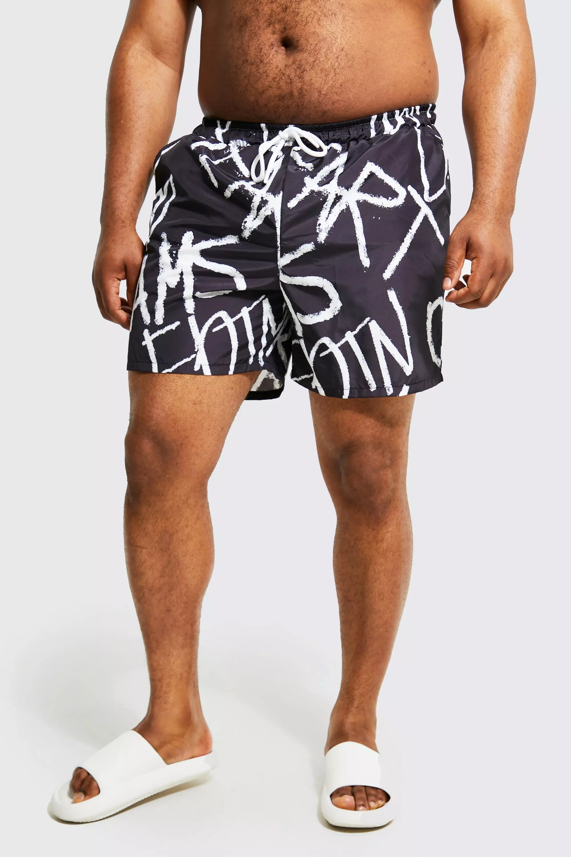 Mid Length Man Monogram Swim Shorts
