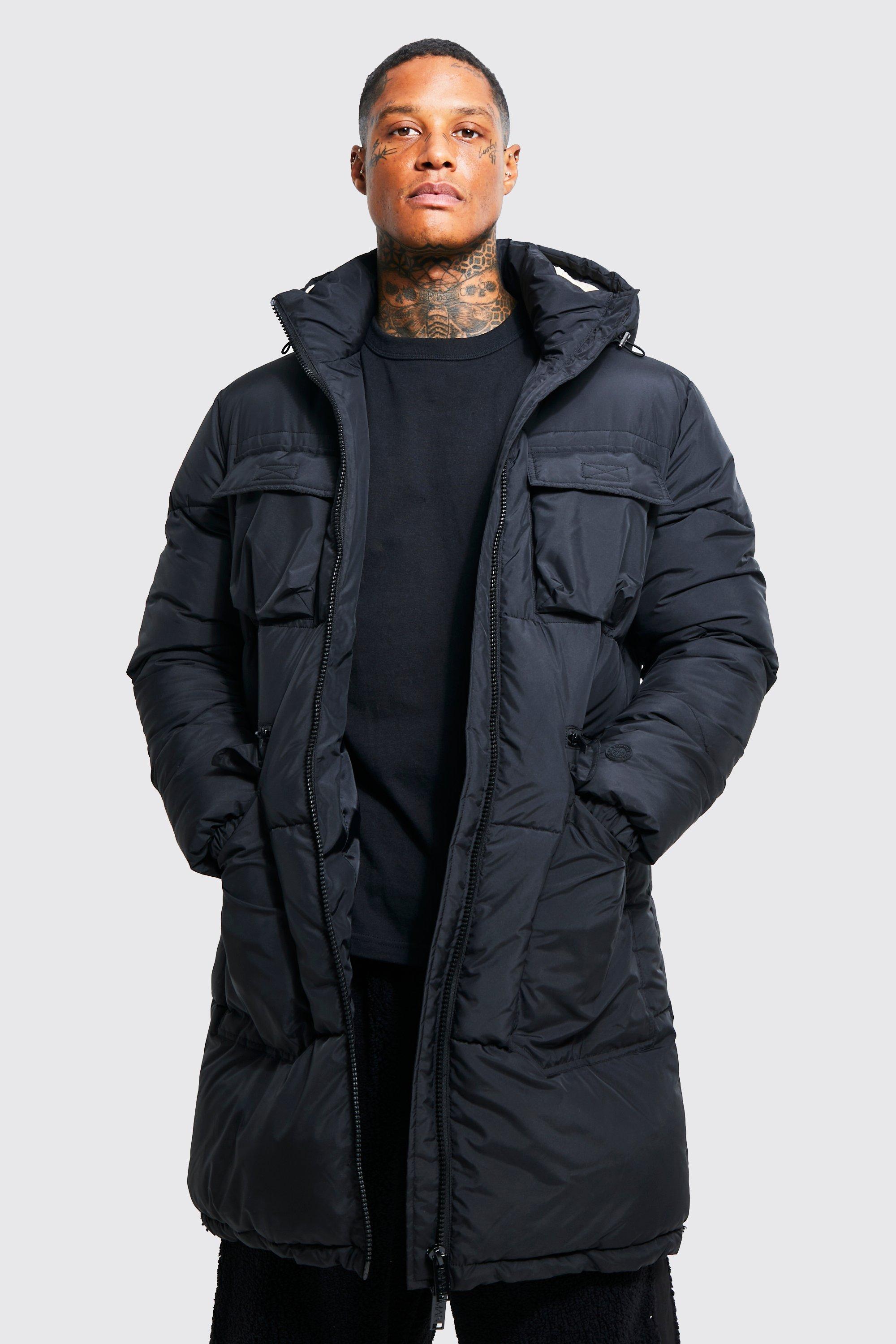 longline padded parka