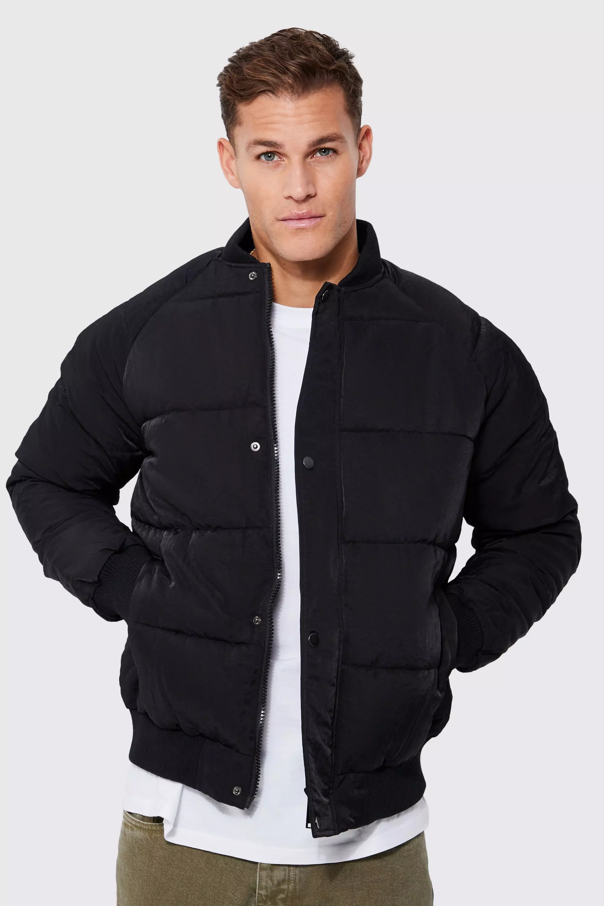 Mens heavy hotsell bomber jacket