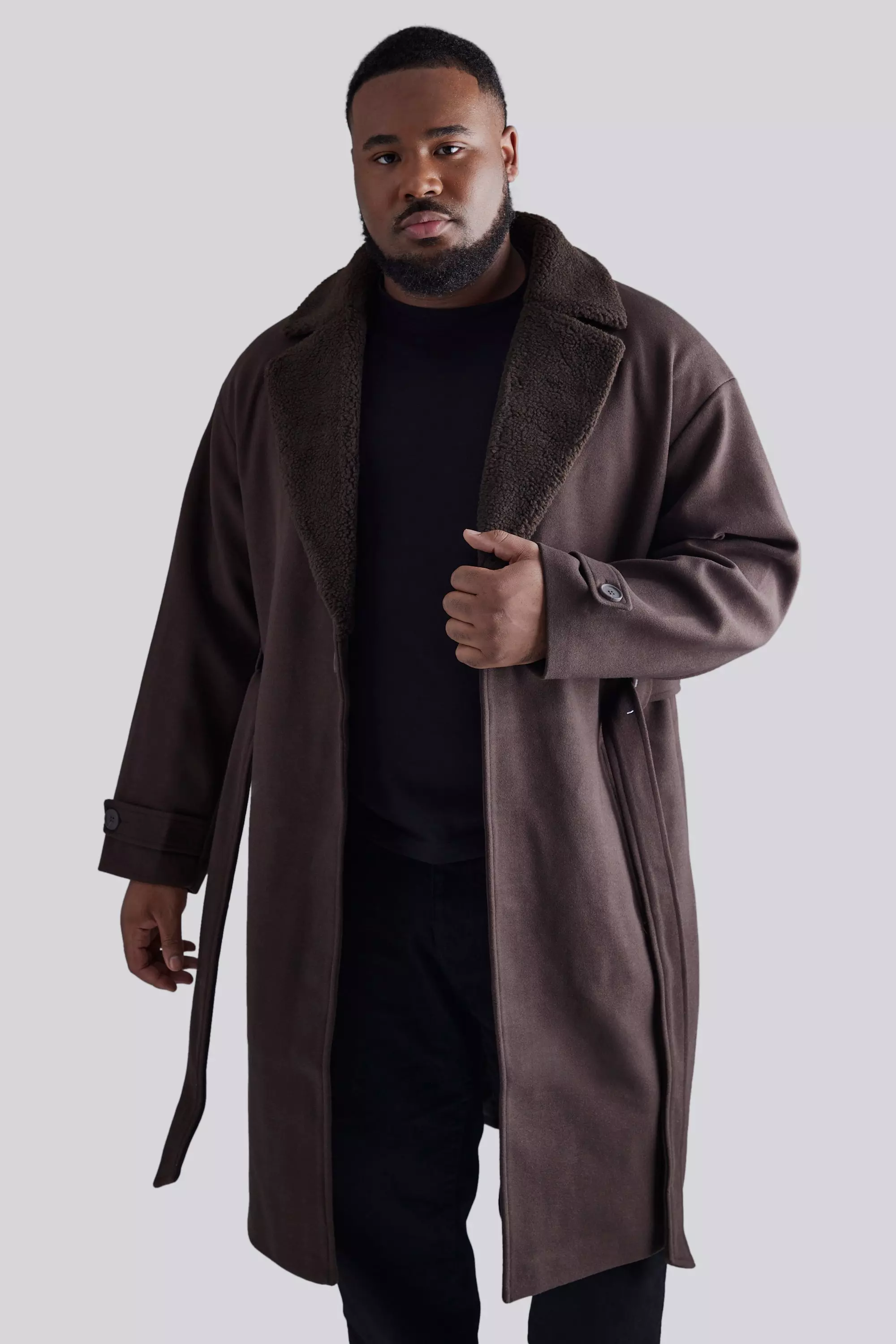 Wool cheap look overcoat