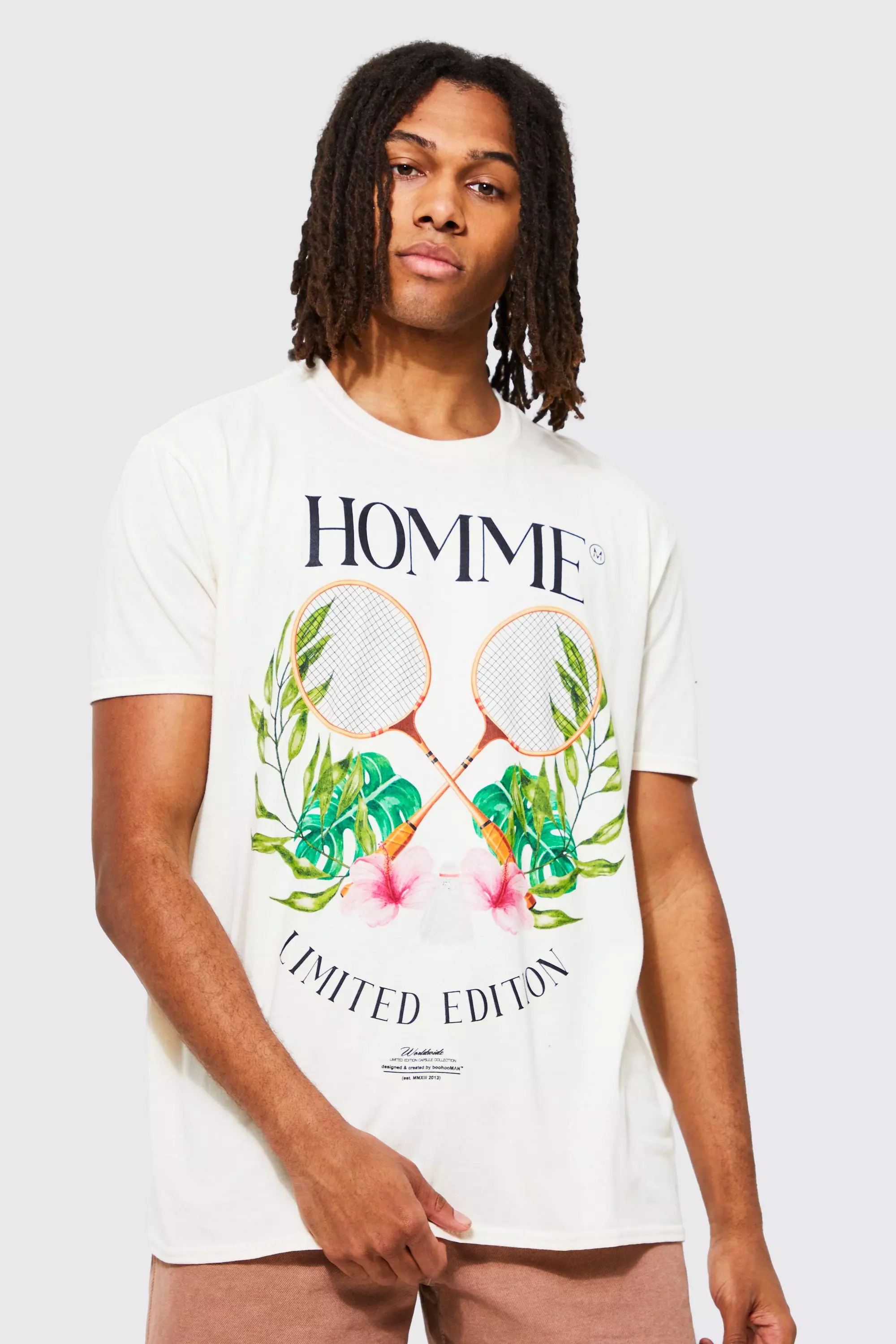 Homme Tennis Graphic T shirt