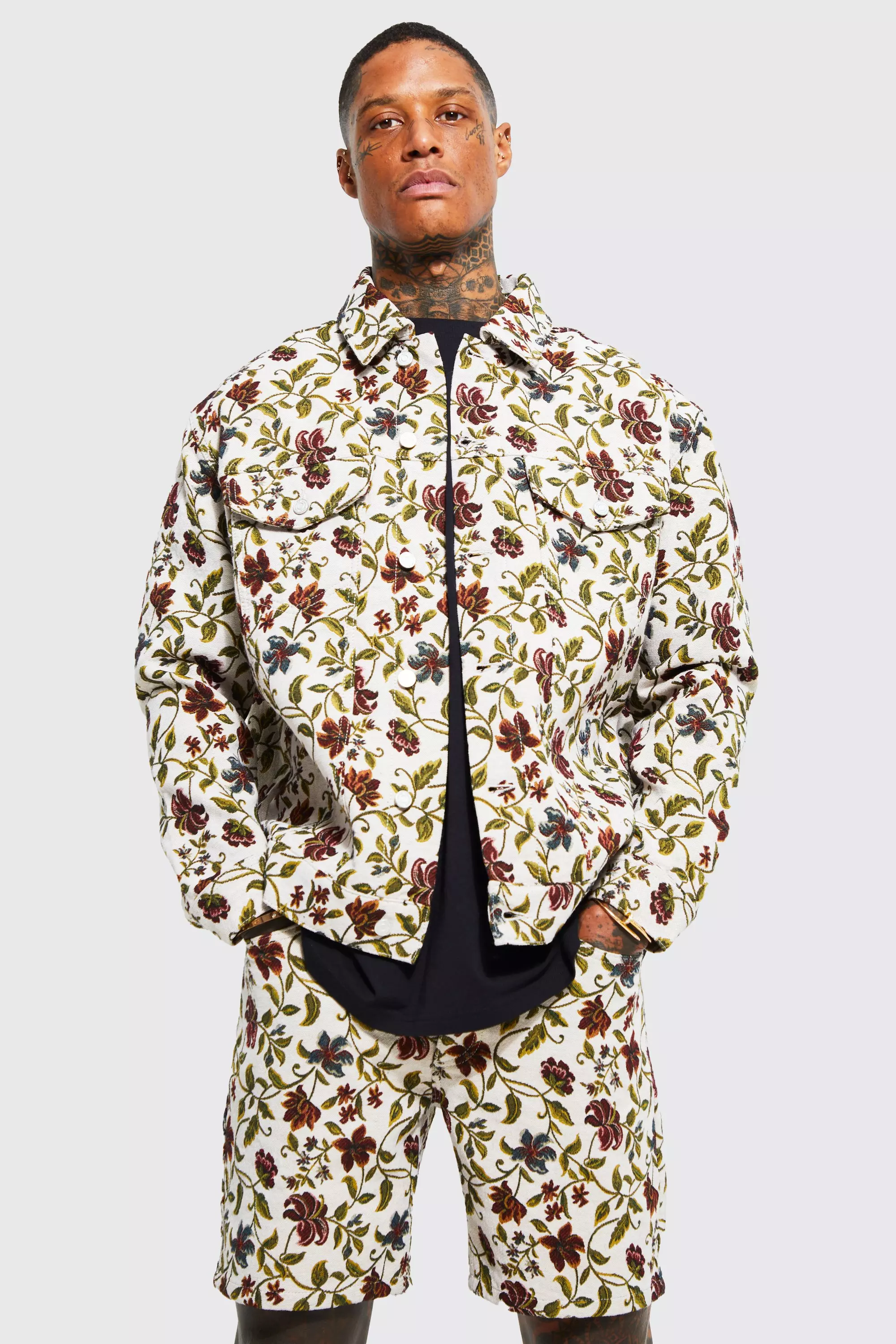 Floral Tapestry Overshirt