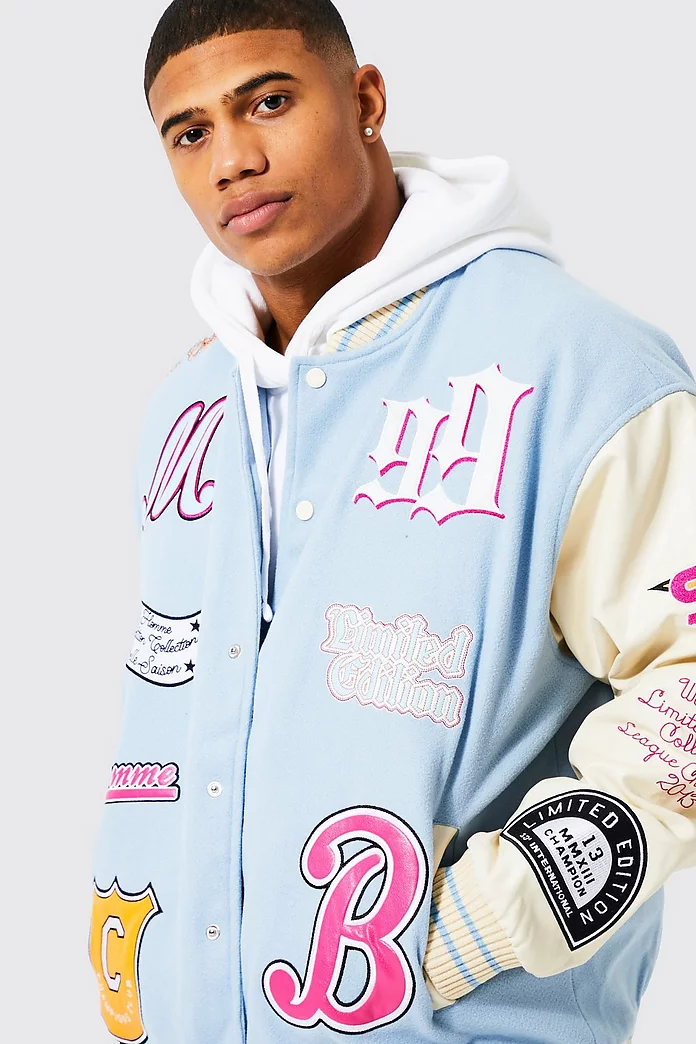 Mmxiii Varsity Jacket | boohooMAN