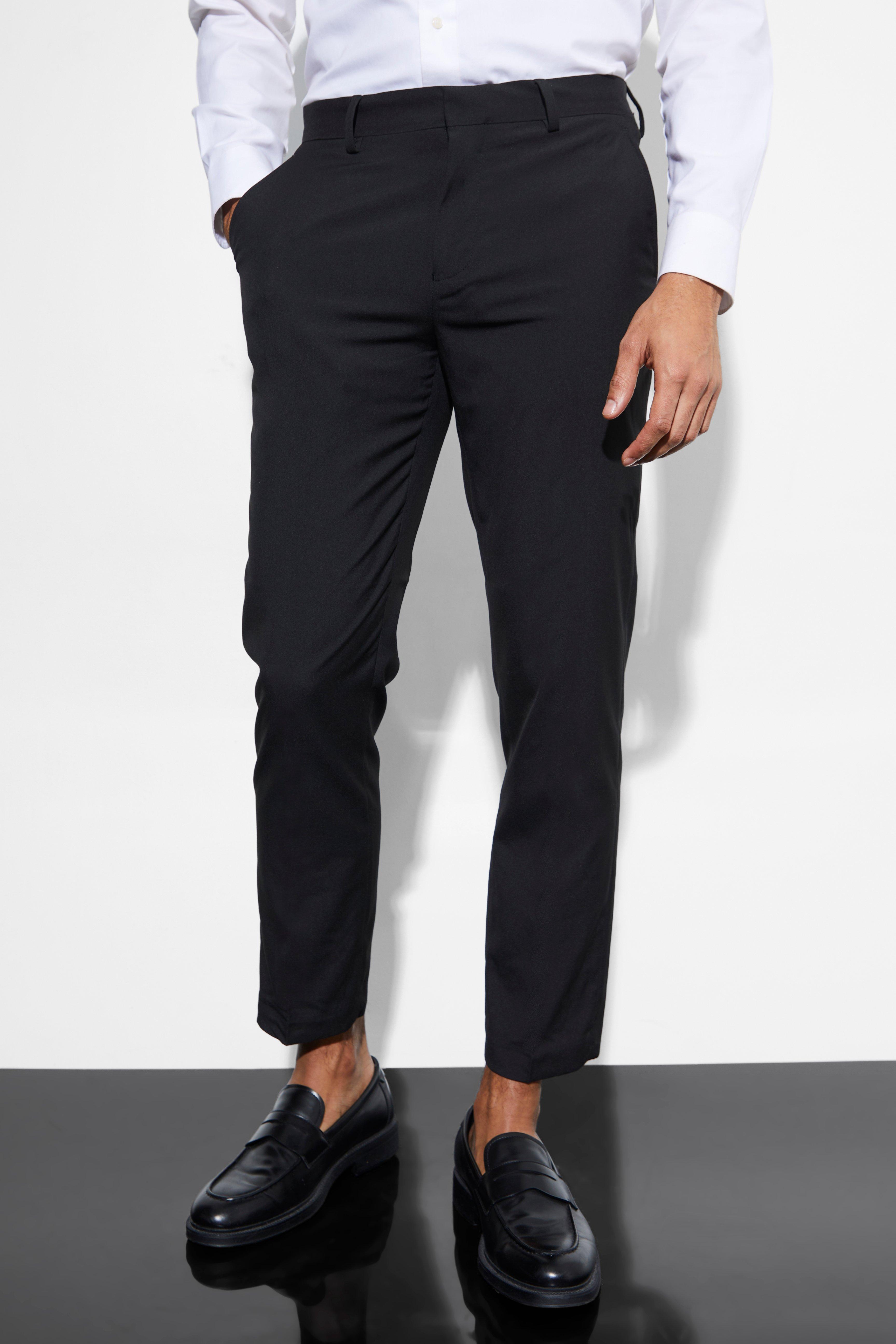 pantalon de costume slim homme - noir - 36l, noir