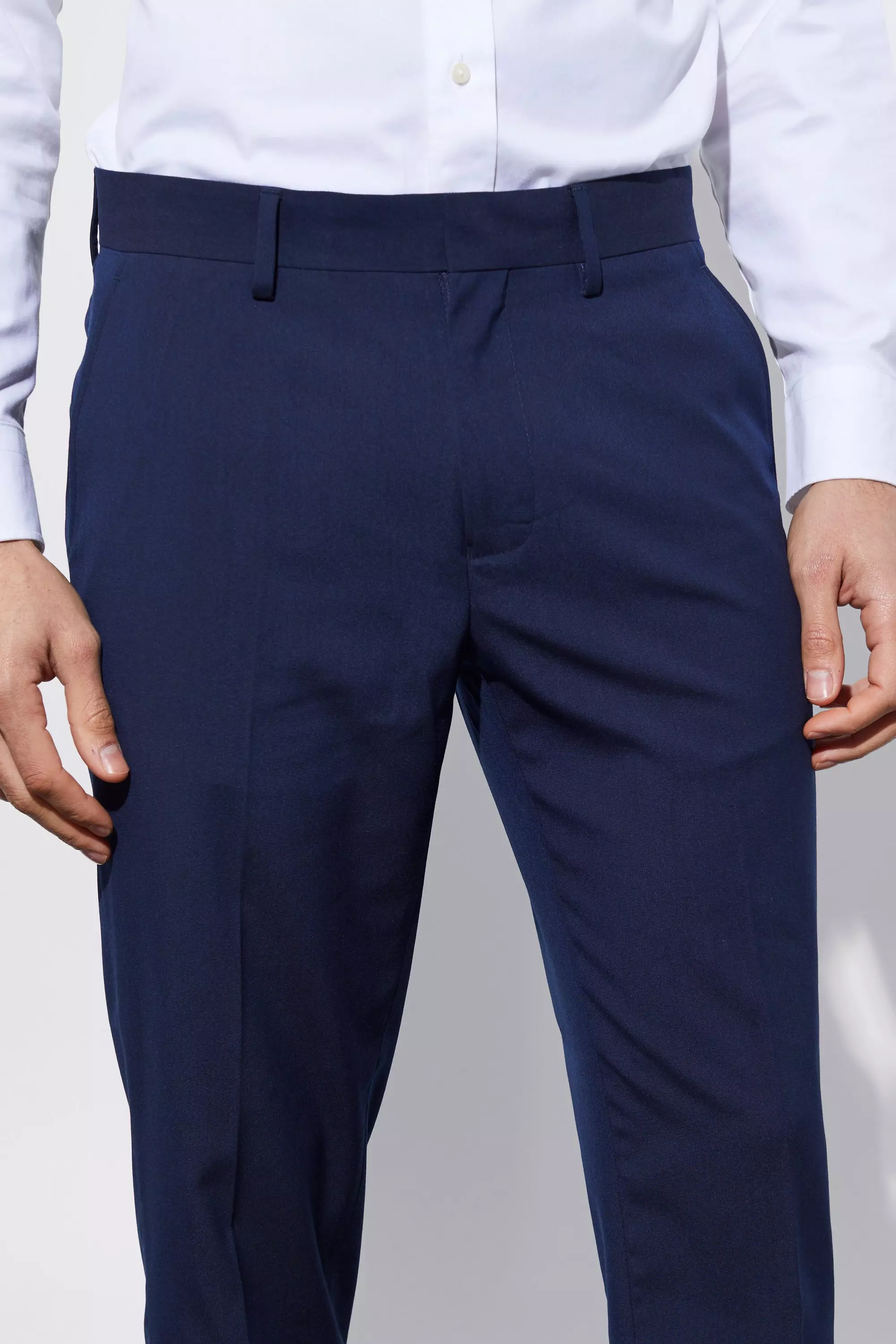 Slim Cropped Suit Pants