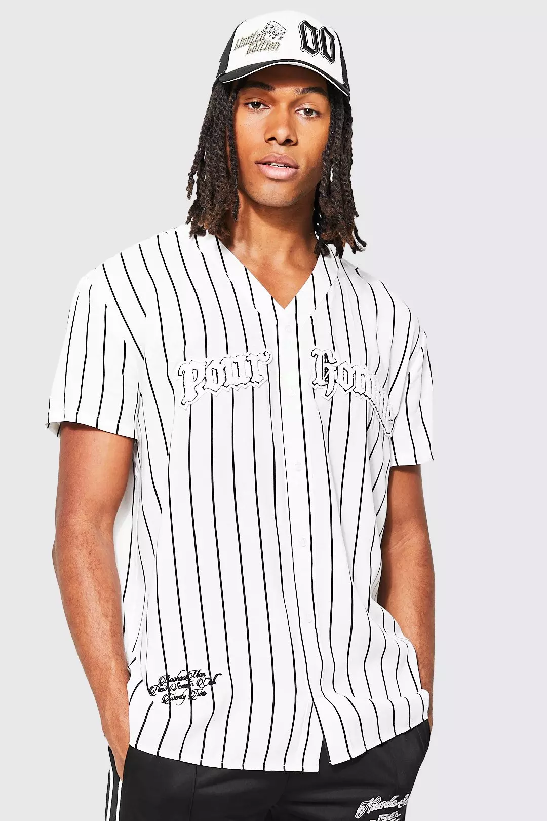 Baseball Viscose Varsity Oversized Shirt