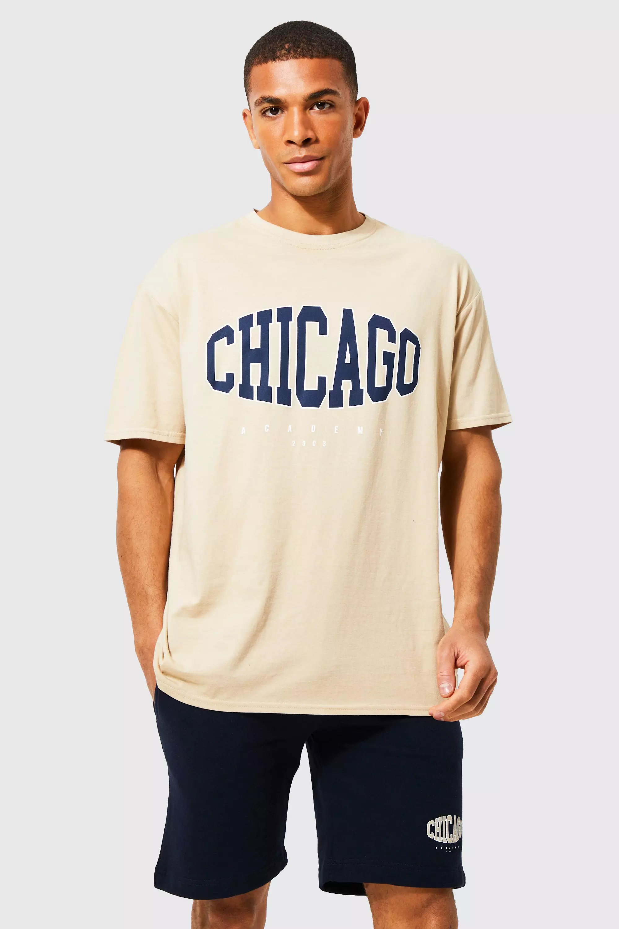 Chicago T-Shirt with Buttons and Shorts Set