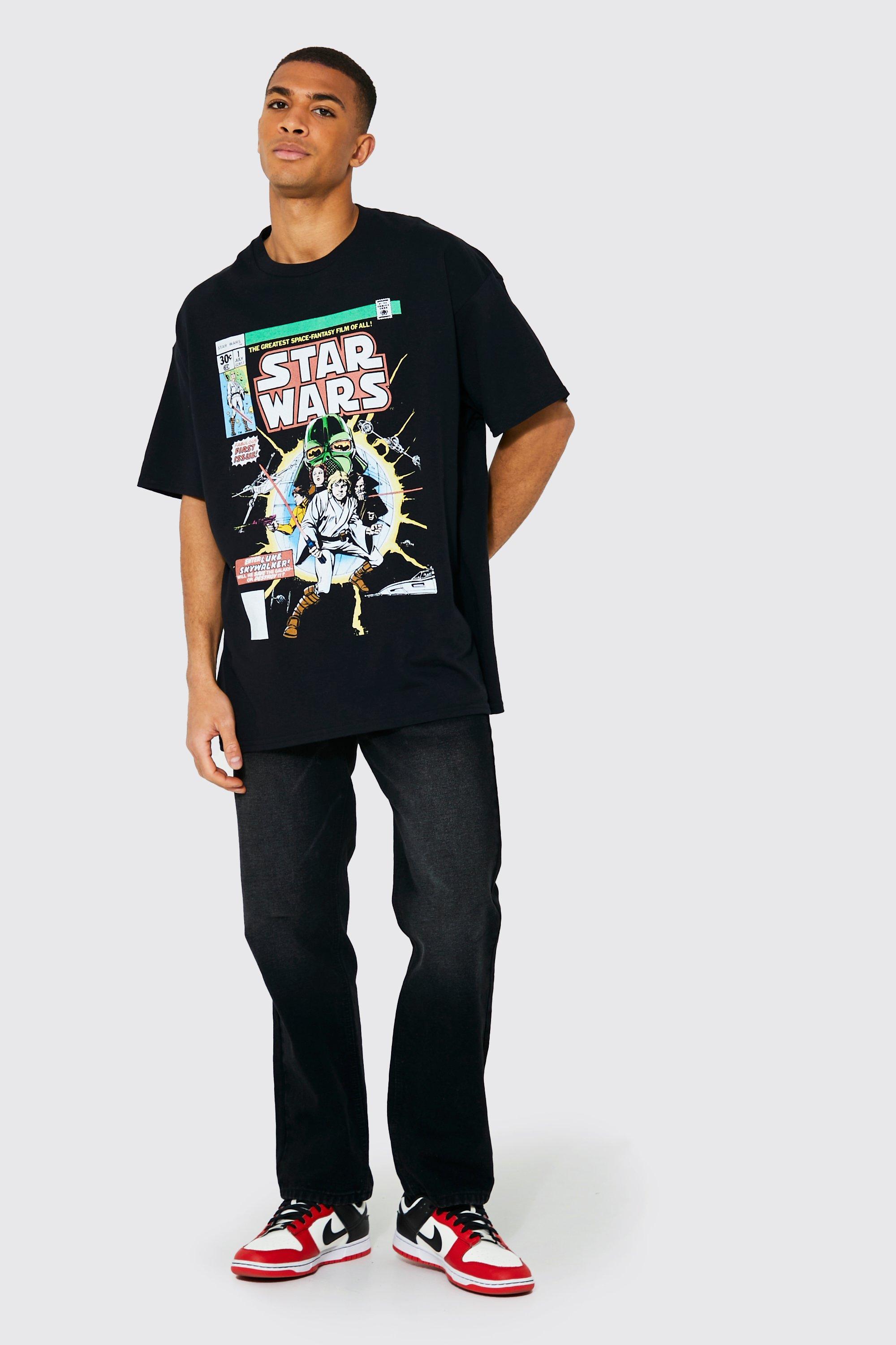 T-Shirt Oversize À Imprimé Star Wars - Noir - L, Noir